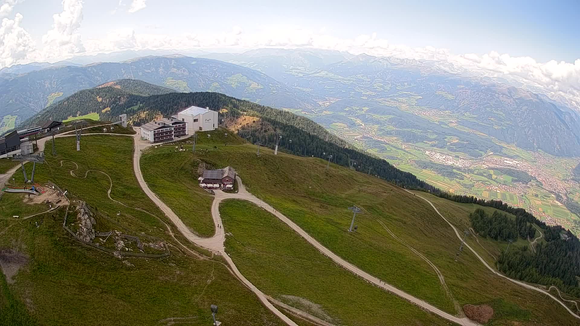 Kronplatz peak Ski resort | view to Bruneck