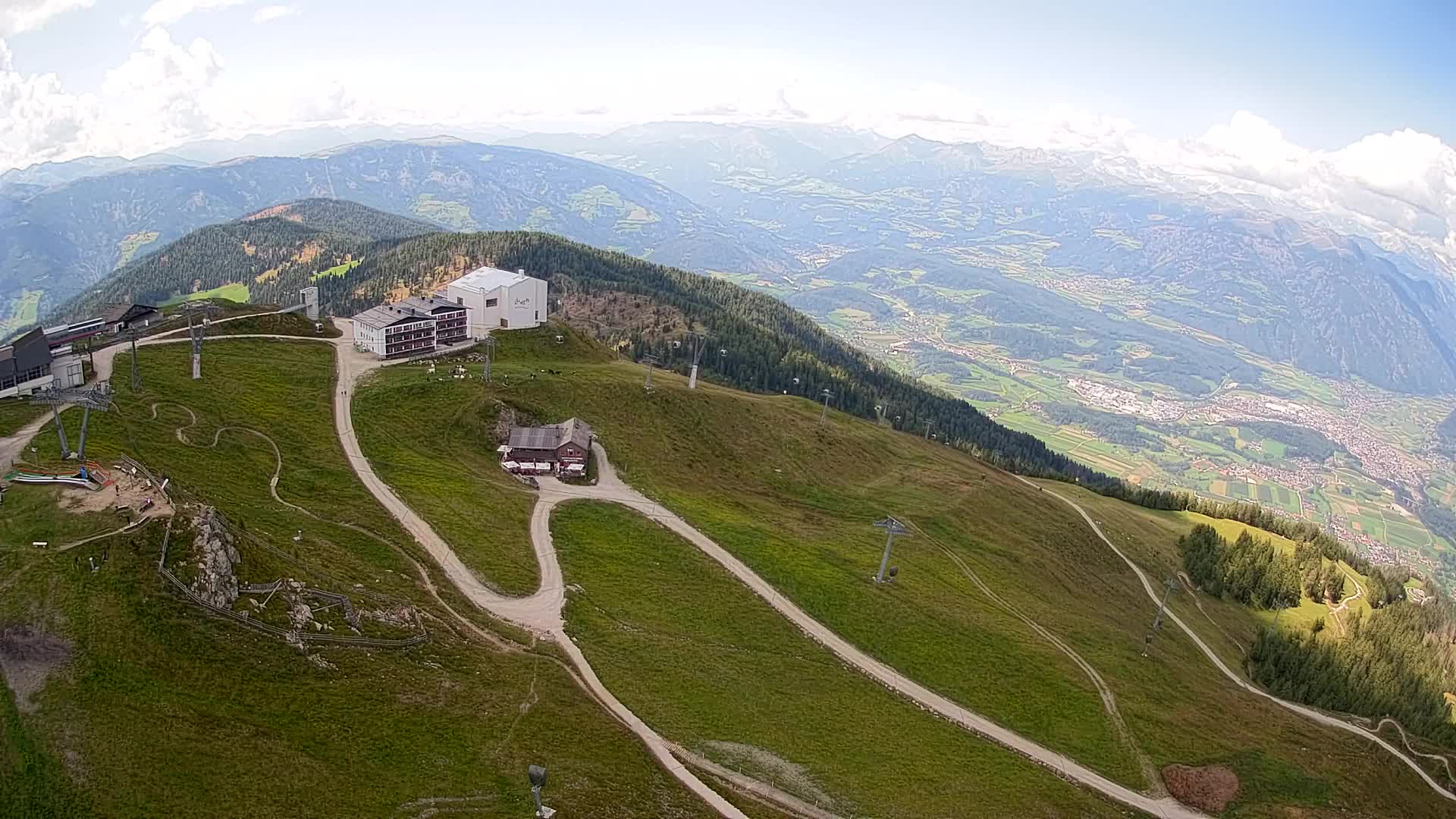 Kronplatz peak Ski resort | view to Bruneck