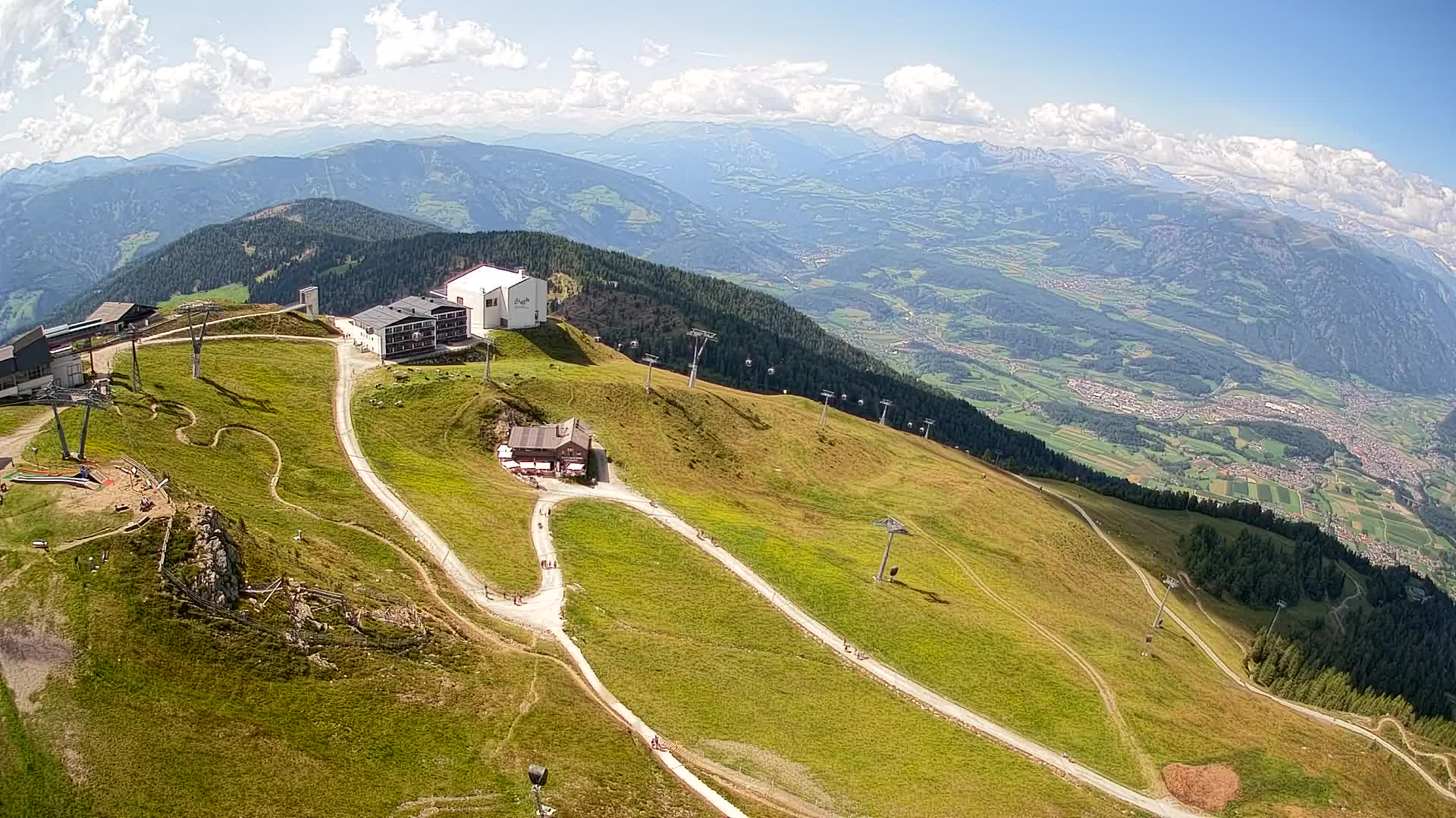Kronplatz peak Ski resort | view to Bruneck