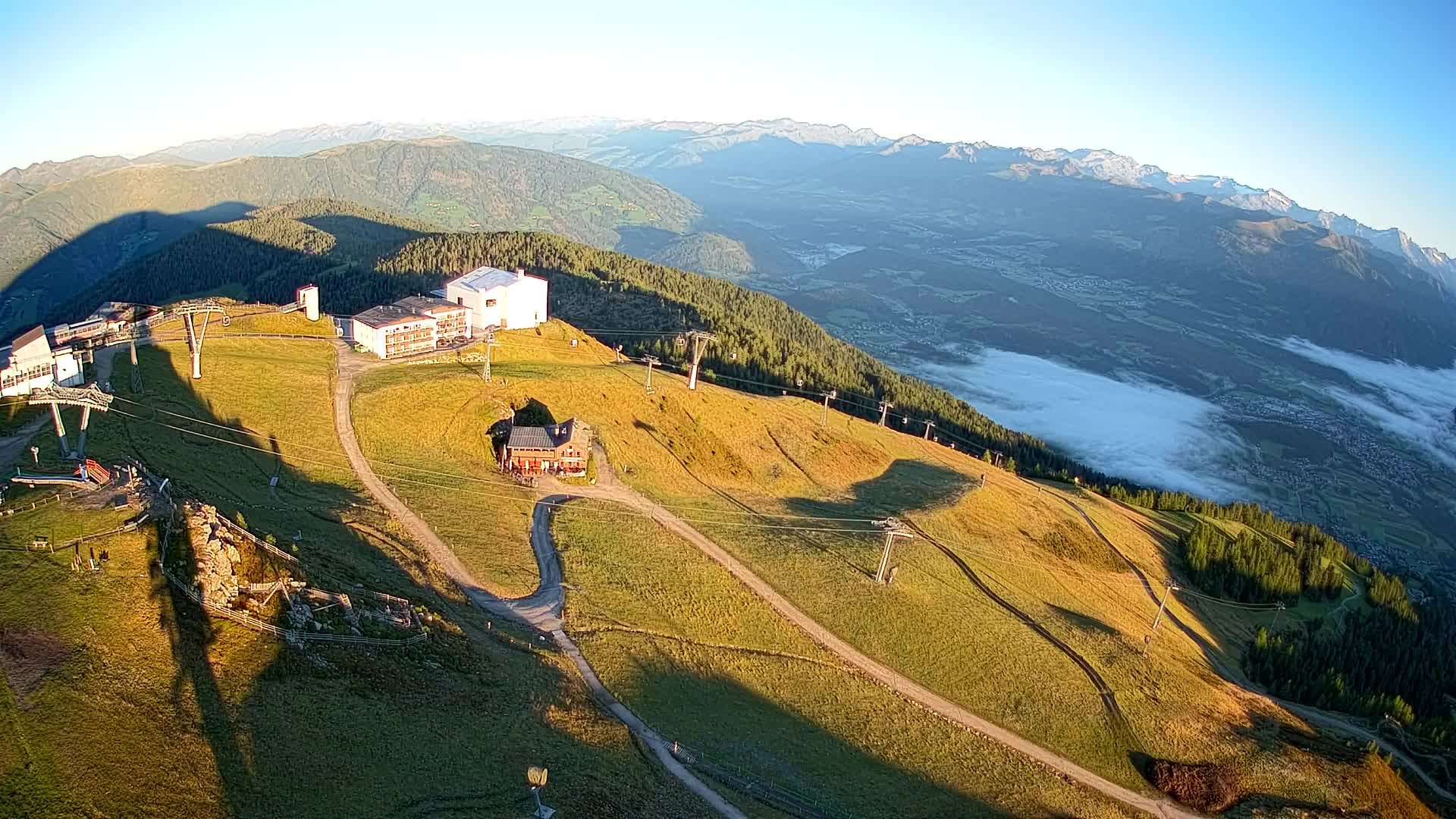 Kronplatz peak Ski resort | view to Bruneck