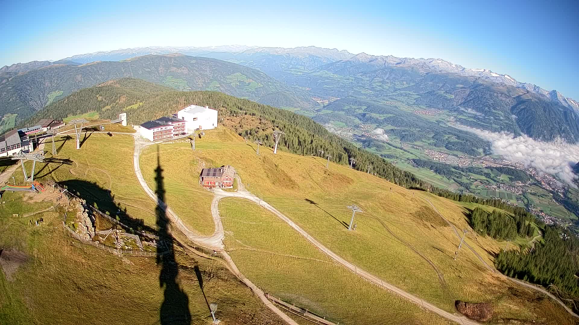 Stazione sciistica di Plan de Corones | vista su Brunico