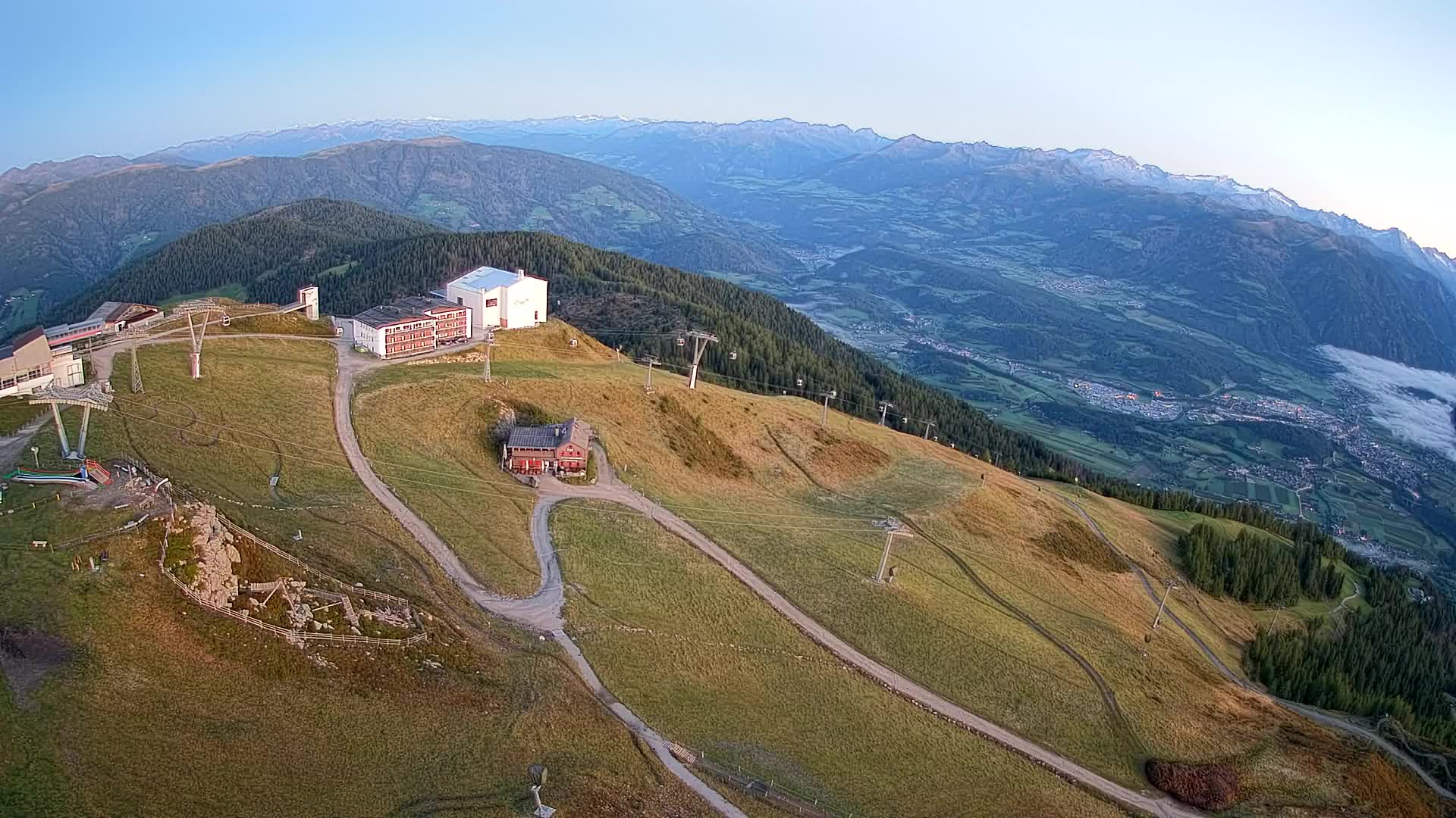 Kronplatz peak Ski resort | view to Bruneck