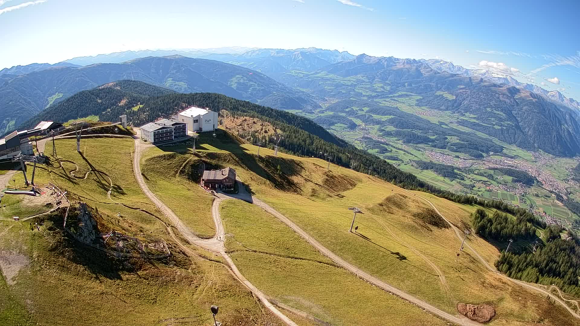 Skigebiet Kronplatz Gipfel | Blick auf Bruneck