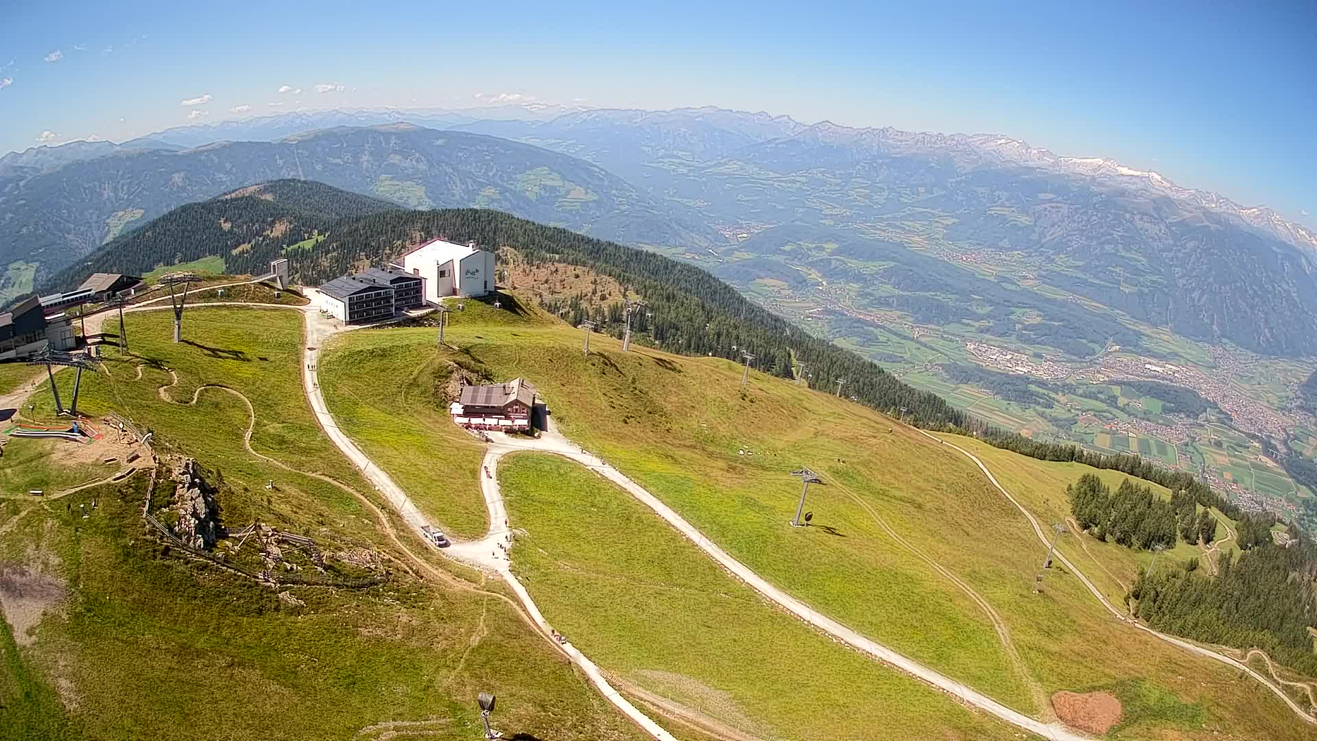 Kronplatz peak Ski resort | view to Bruneck