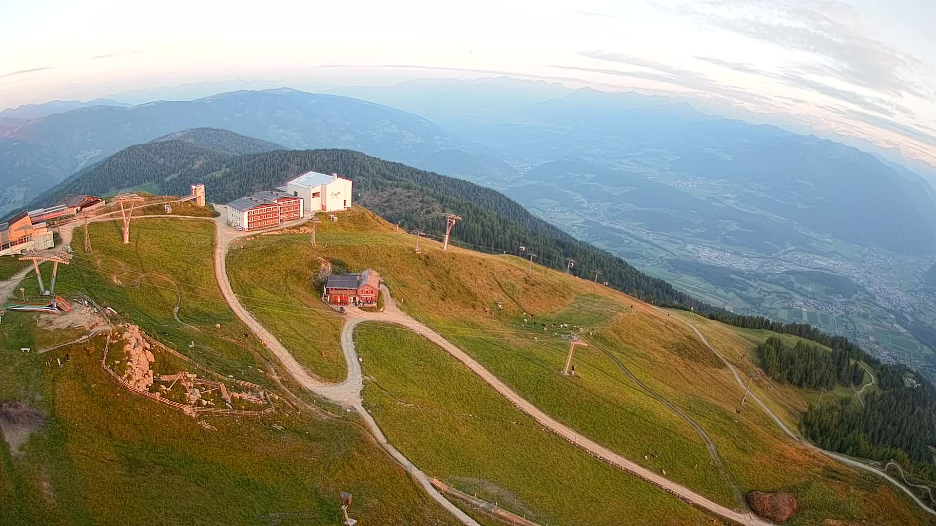 Kronplatz peak Ski resort | view to Bruneck