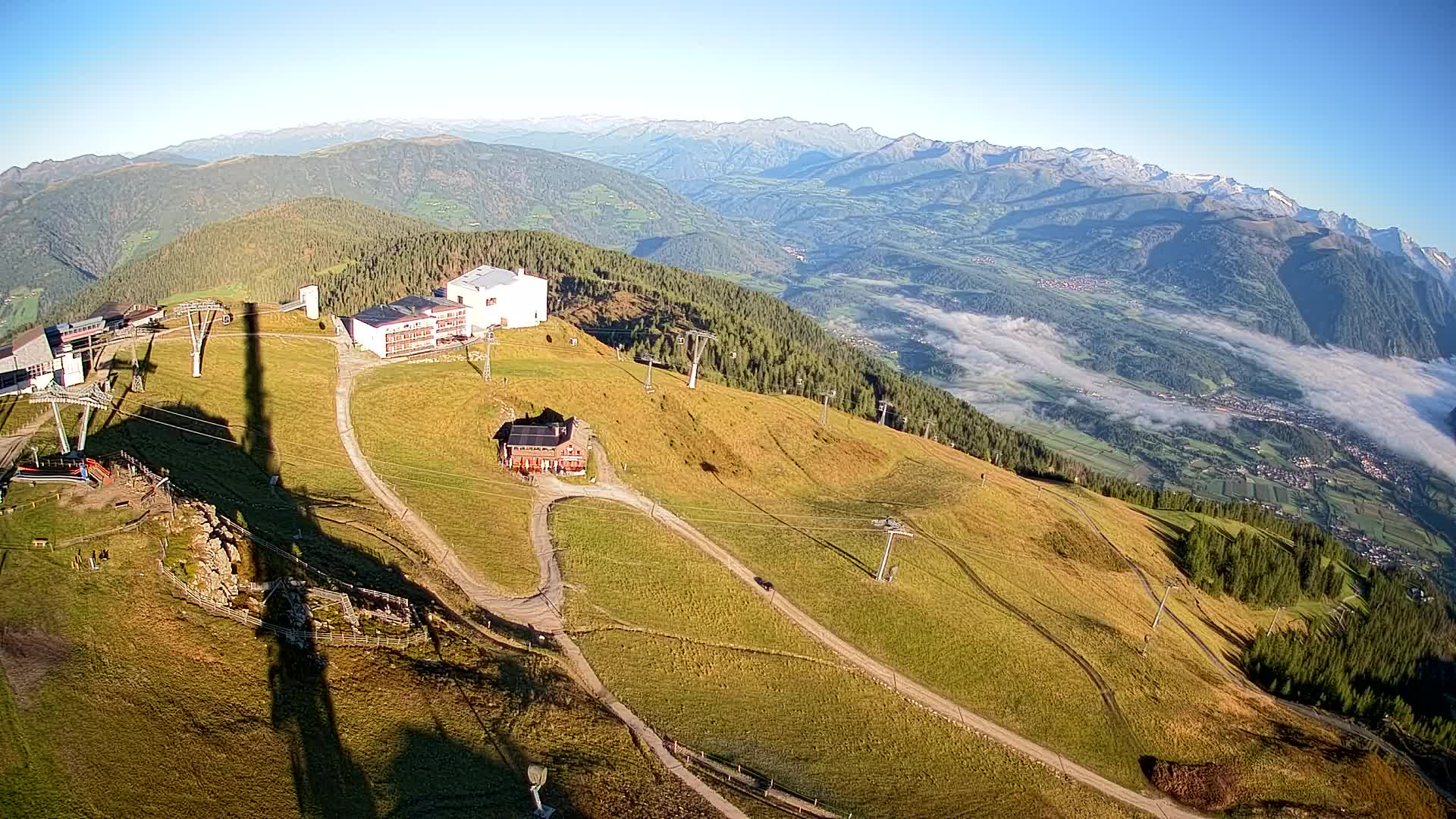 Kronplatz peak Ski resort | view to Bruneck
