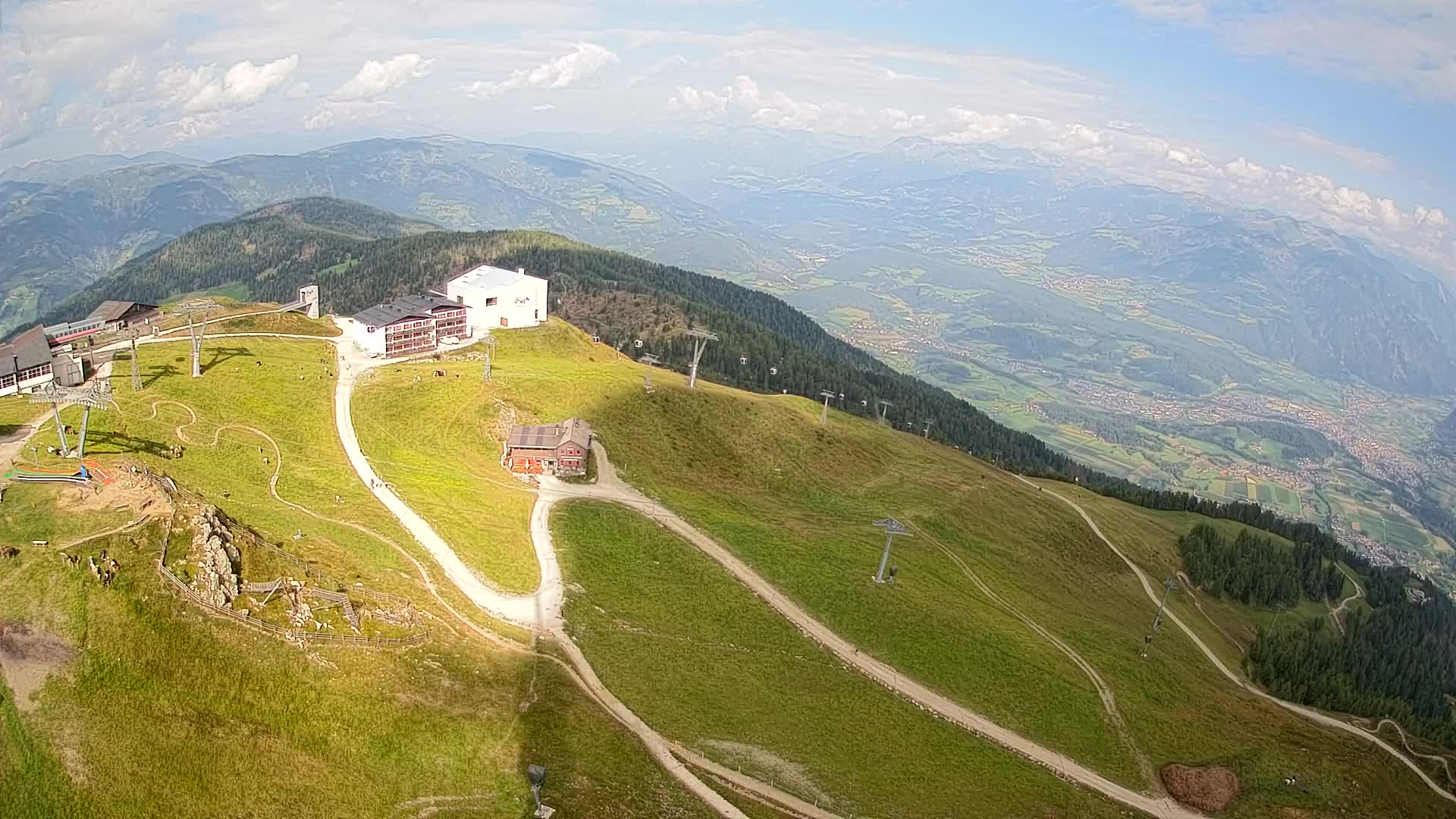Smučišče Kronplatz – vrh | pogled na Bruneck