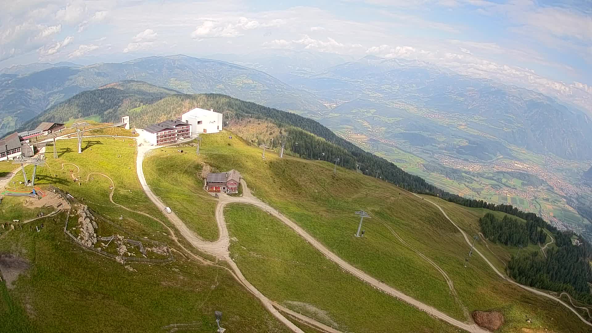 Stazione sciistica di Plan de Corones | vista su Brunico