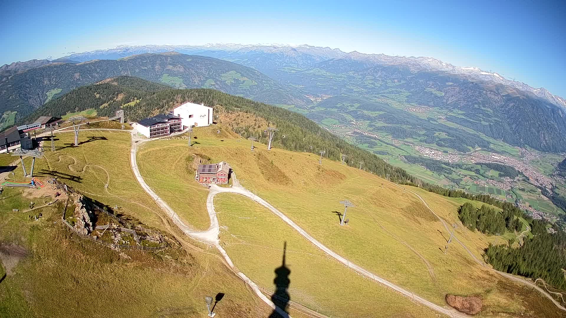Station de ski Kronplatz sommet | vue sur Brunico