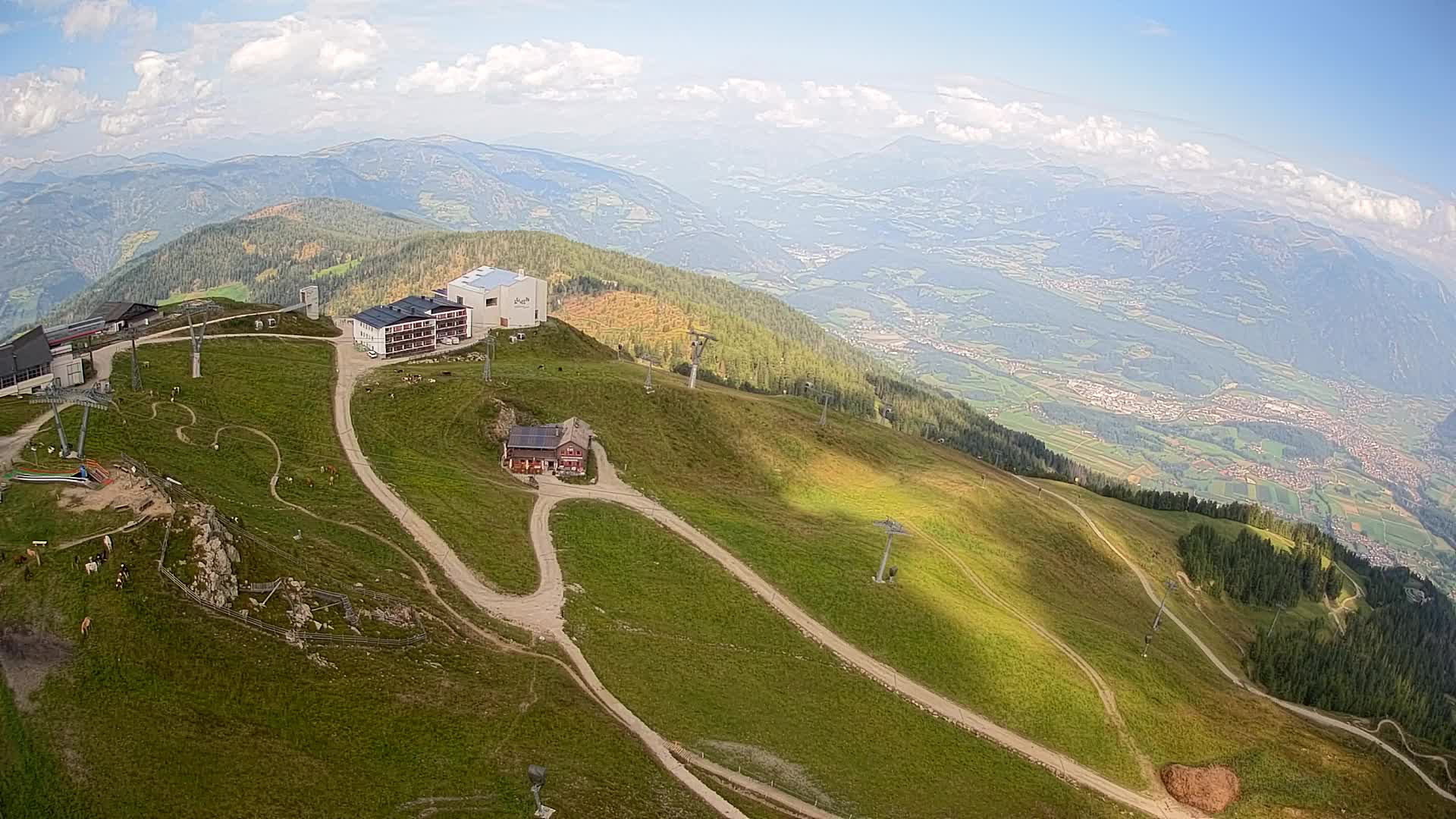 Smučišče Kronplatz – vrh | pogled na Bruneck