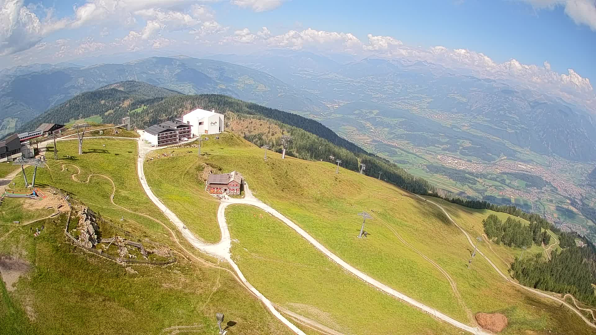 Smučišče Kronplatz – vrh | pogled na Bruneck