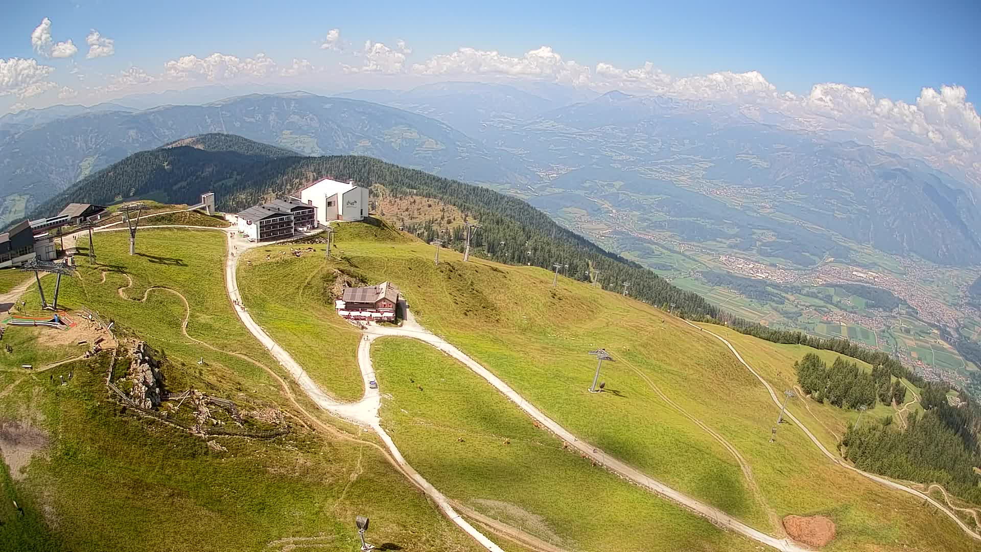 Stazione sciistica di Plan de Corones | vista su Brunico