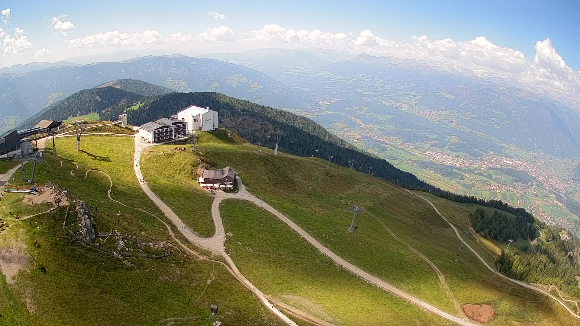 Smučišče Kronplatz – vrh | pogled na Bruneck