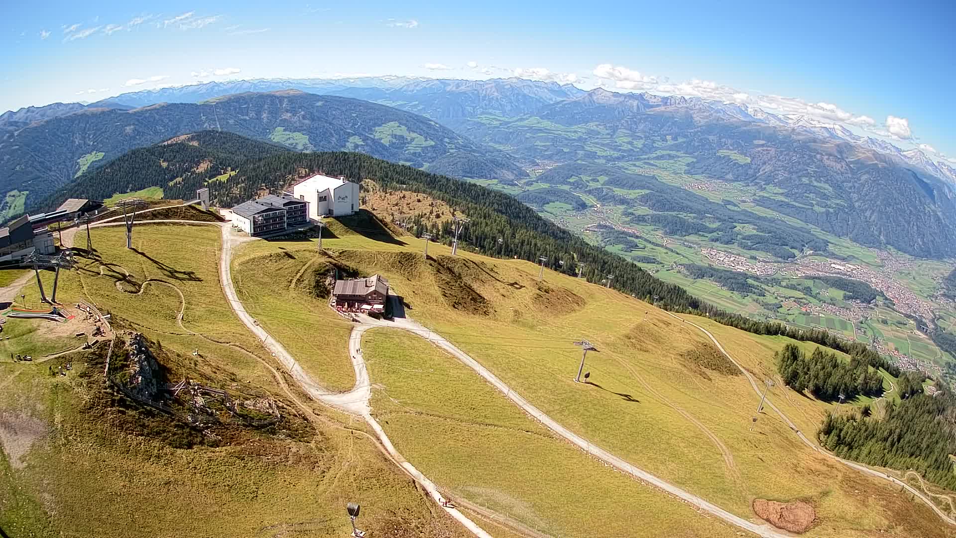 Skigebiet Kronplatz Gipfel | Blick auf Bruneck