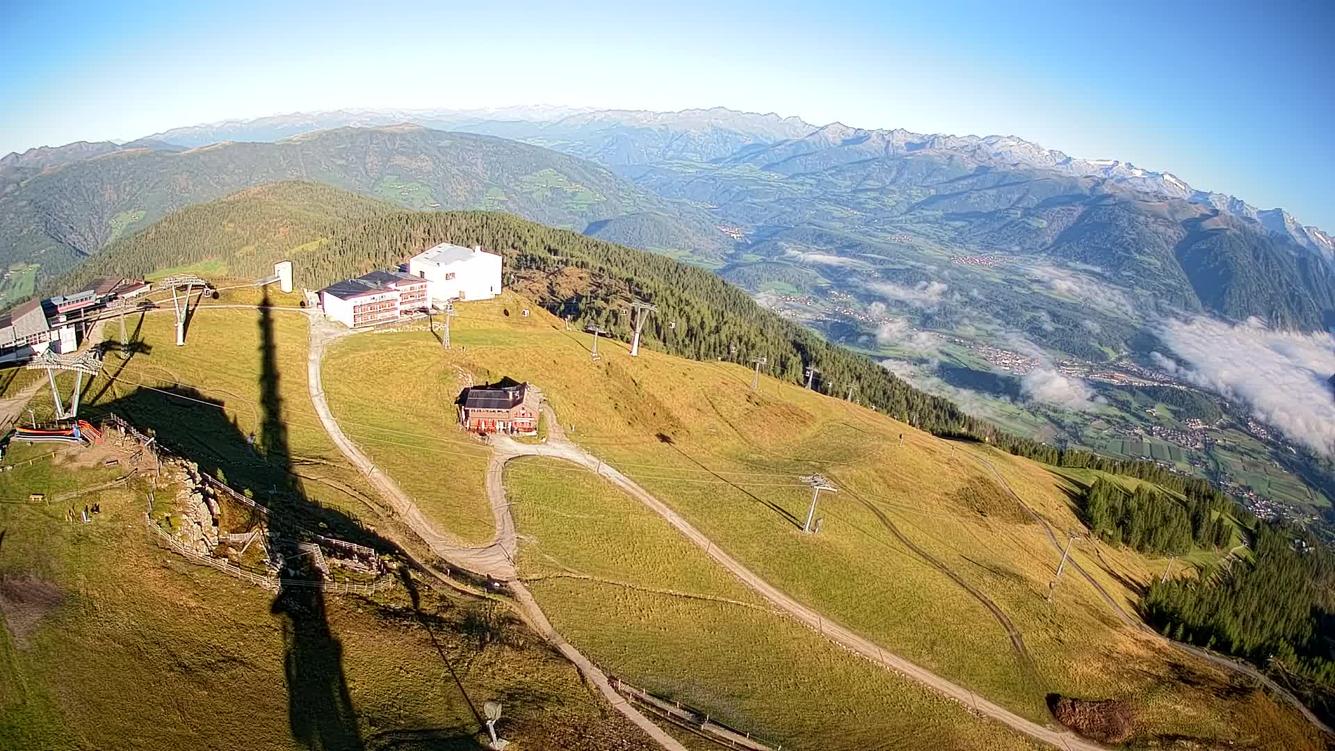 Kronplatz peak Ski resort | view to Bruneck