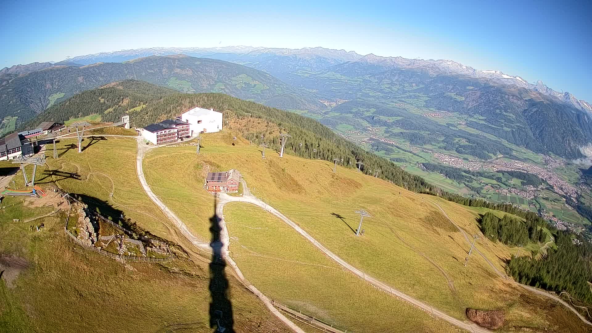 Skigebiet Kronplatz Gipfel | Blick auf Bruneck