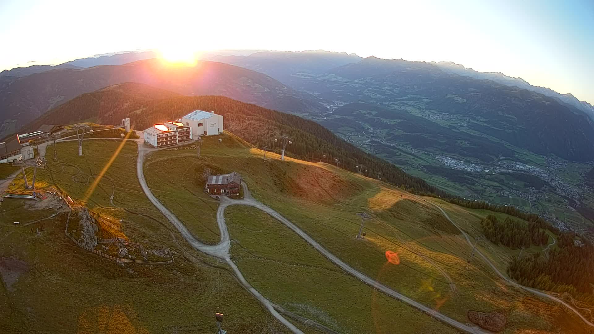Skigebiet Kronplatz Gipfel | Blick auf Bruneck