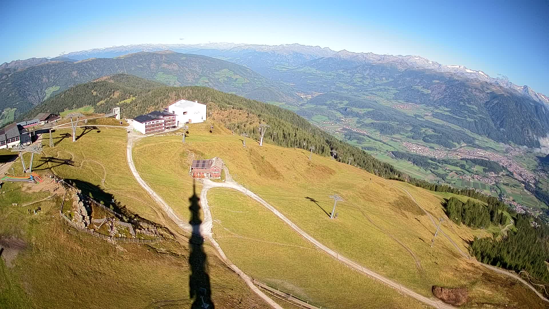 Station de ski Kronplatz sommet | vue sur Brunico