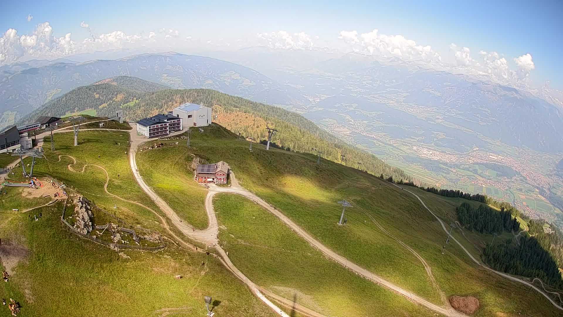 Stazione sciistica di Plan de Corones | vista su Brunico