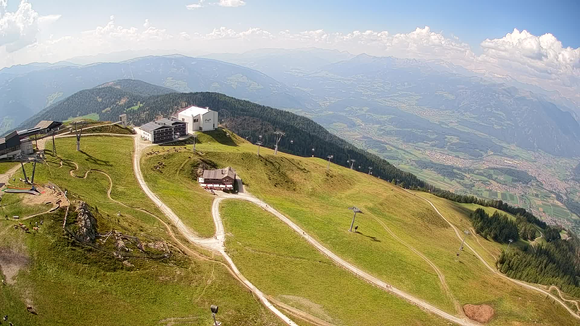 Smučišče Kronplatz – vrh | pogled na Bruneck