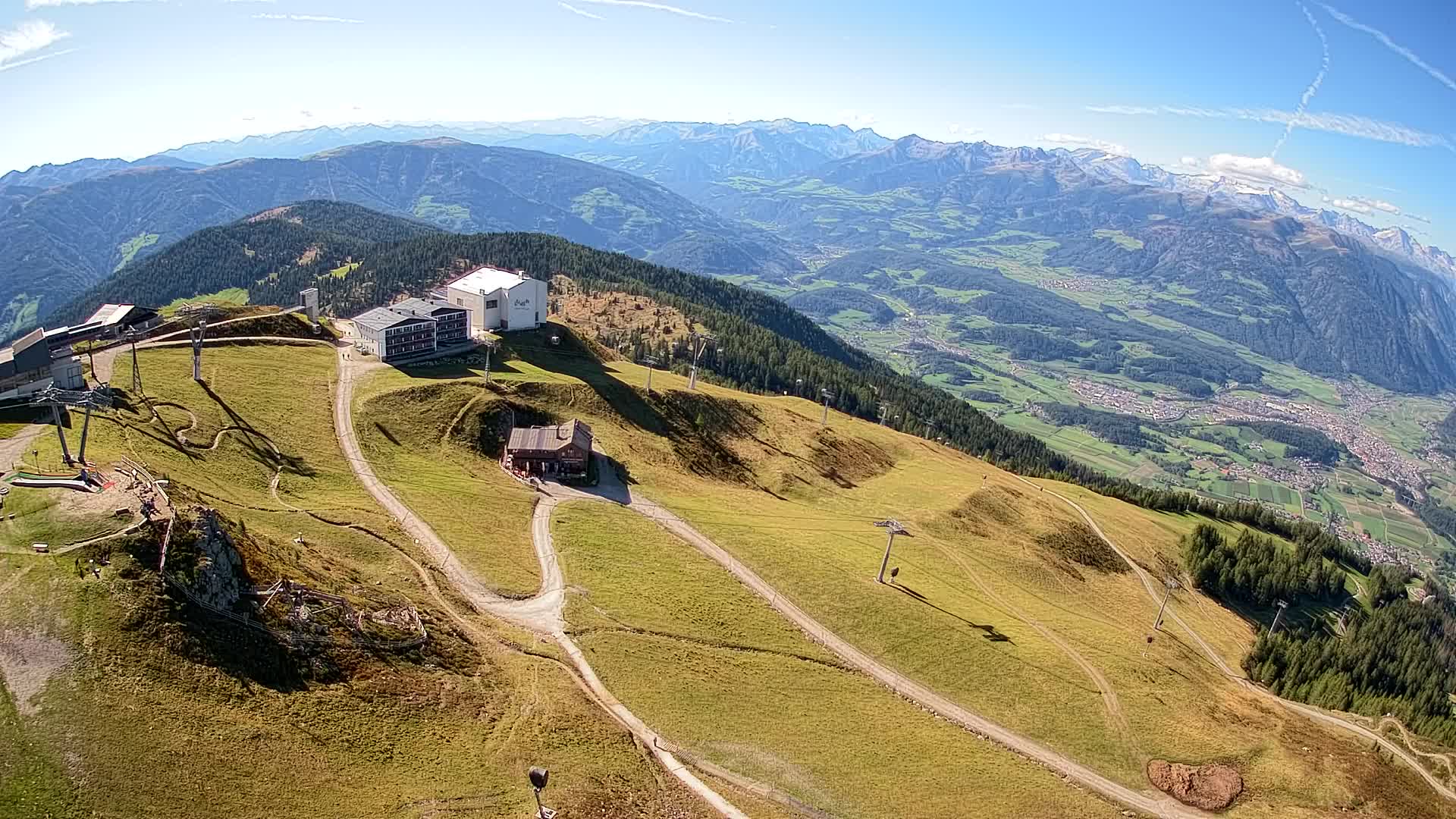 Station de ski Kronplatz sommet | vue sur Brunico
