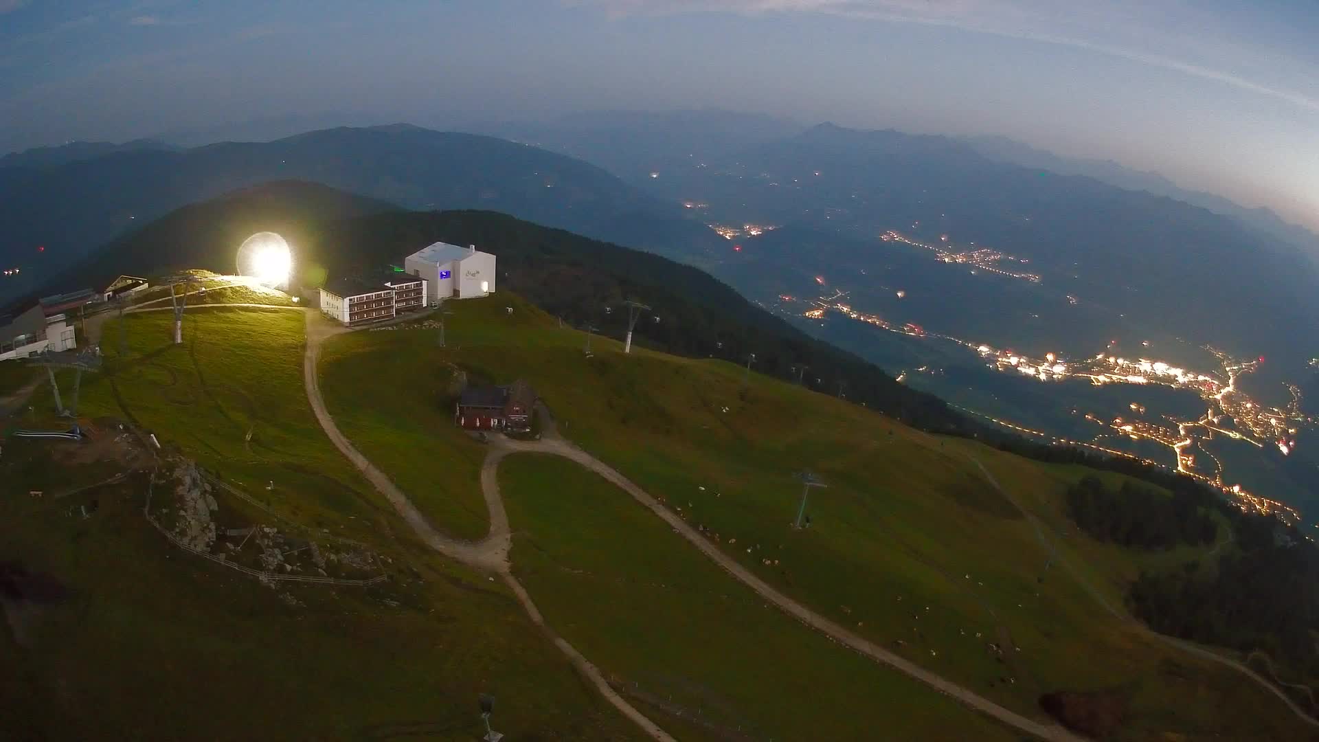 Skigebiet Kronplatz Gipfel | Blick auf Bruneck