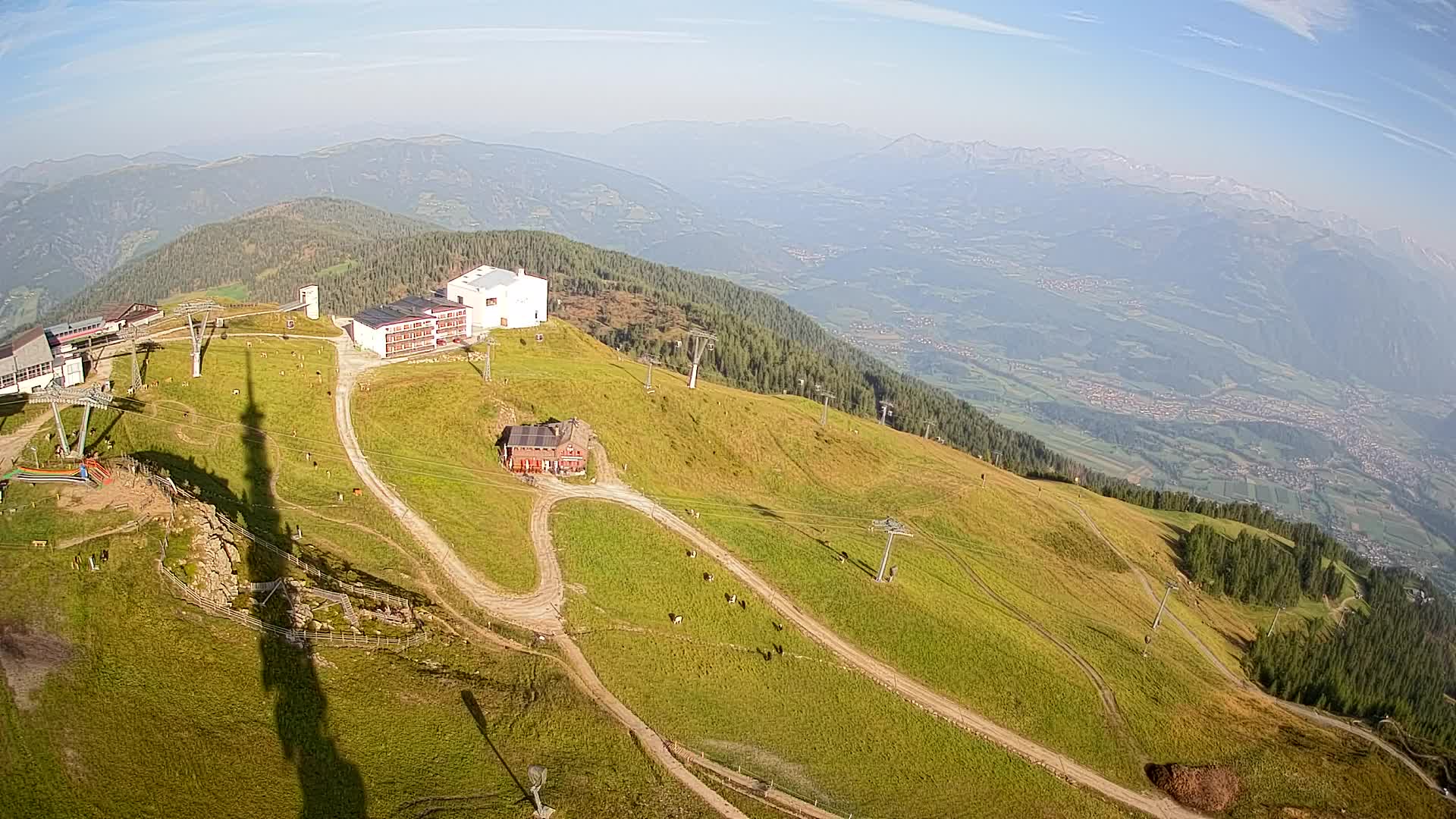 Skigebiet Kronplatz Gipfel | Blick auf Bruneck