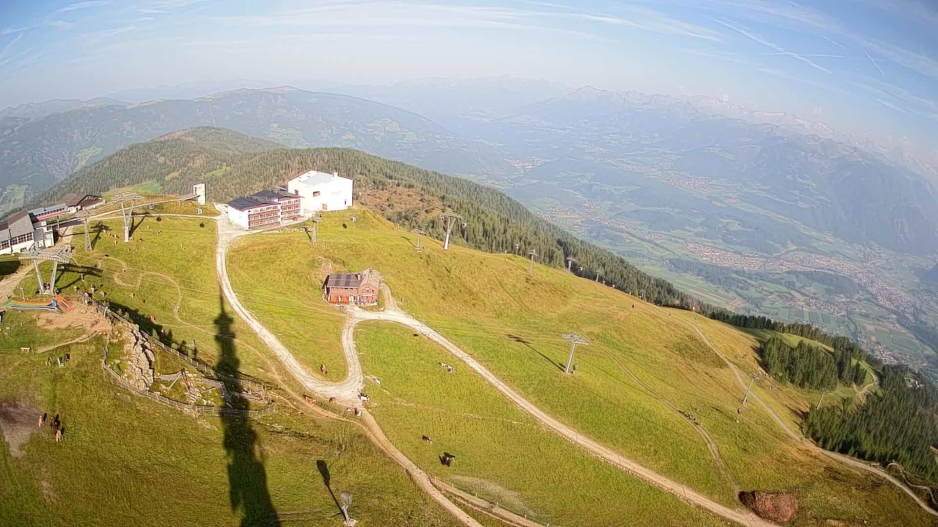 Station de ski Kronplatz sommet | vue sur Brunico