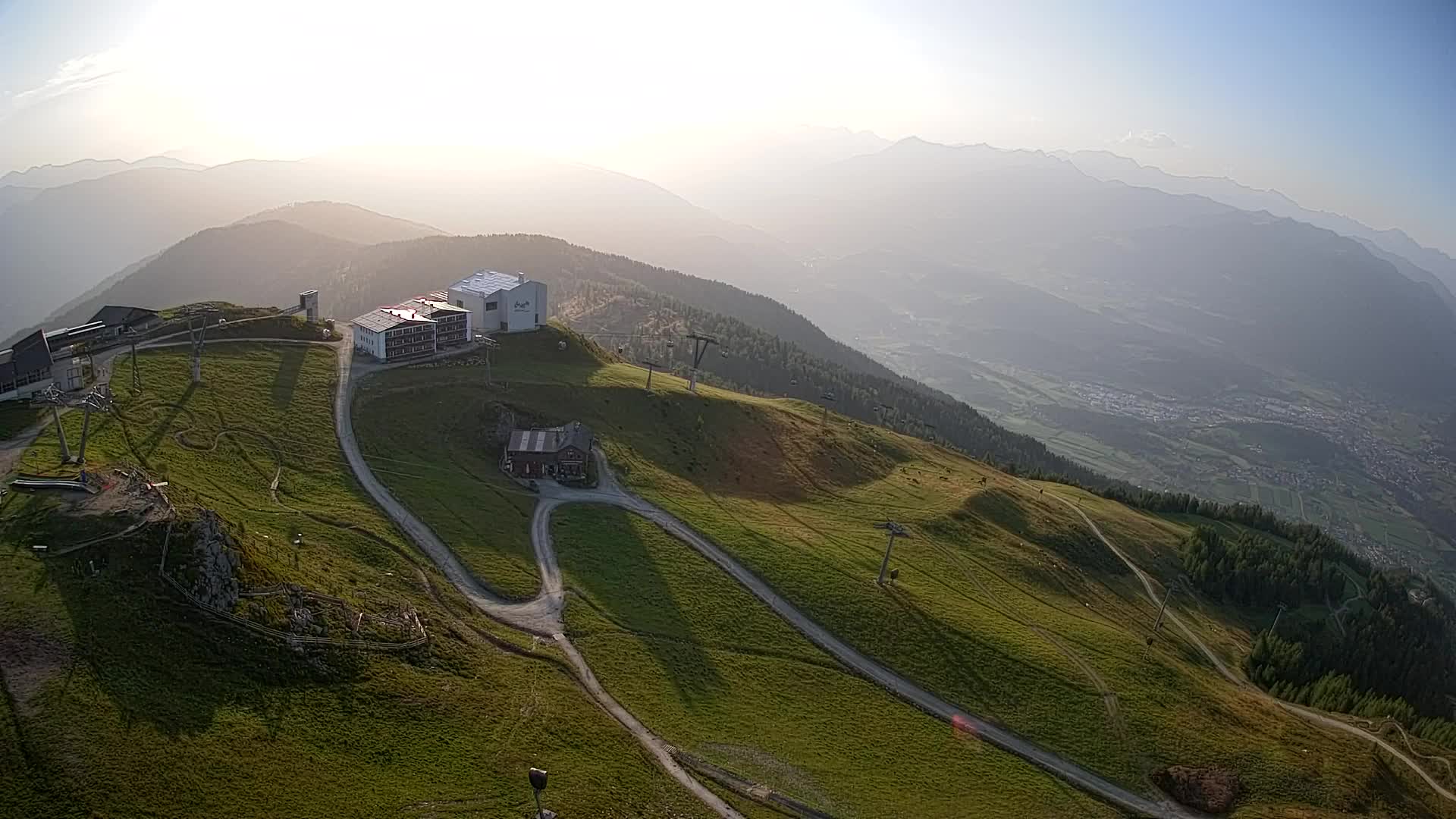 Skigebiet Kronplatz Gipfel | Blick auf Bruneck