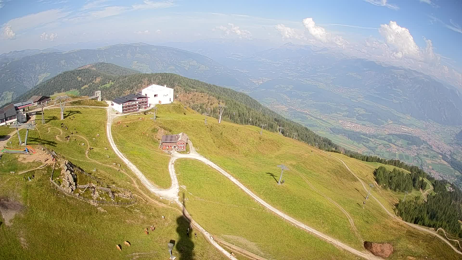 Station de ski Kronplatz sommet | vue sur Brunico