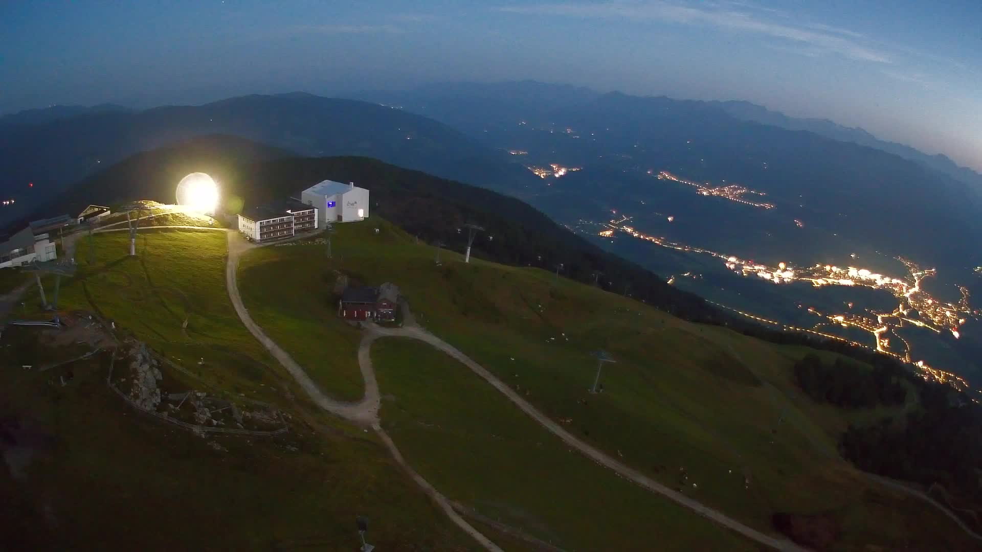 Station de ski Kronplatz sommet | vue sur Brunico