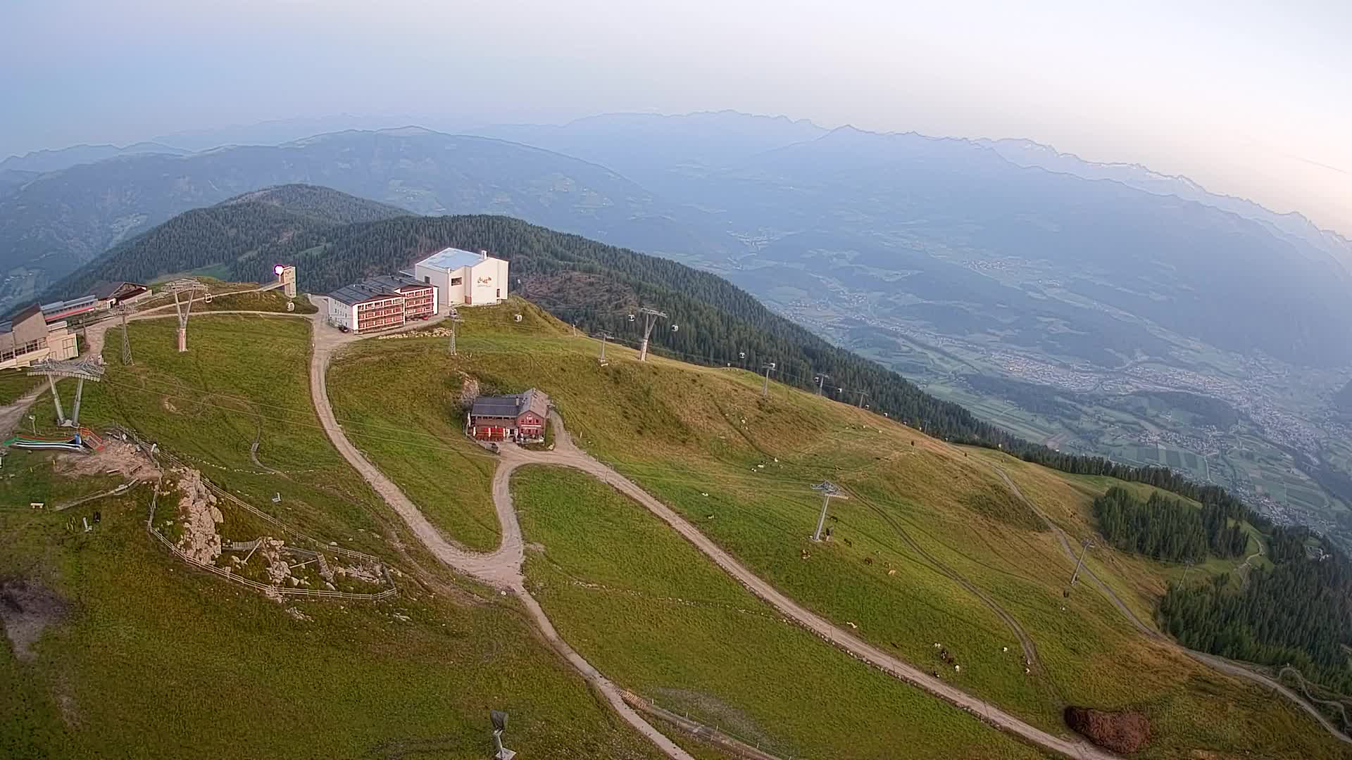 Kronplatz peak Ski resort | view to Bruneck