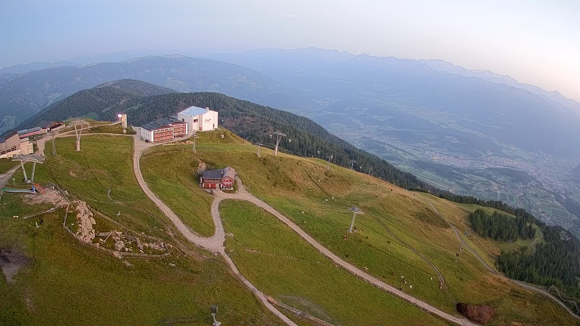 Kronplatz peak Ski resort | view to Bruneck