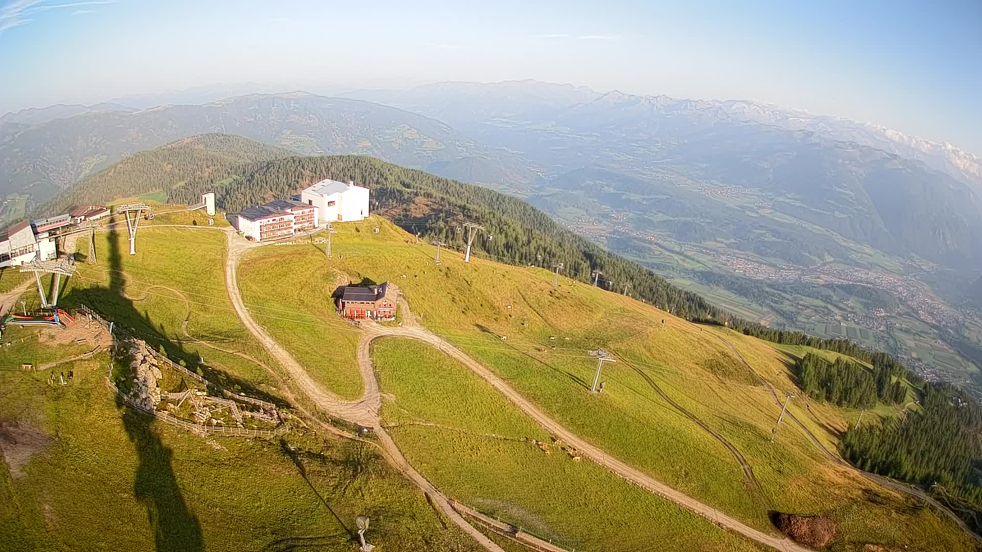 Kronplatz peak Ski resort | view to Bruneck