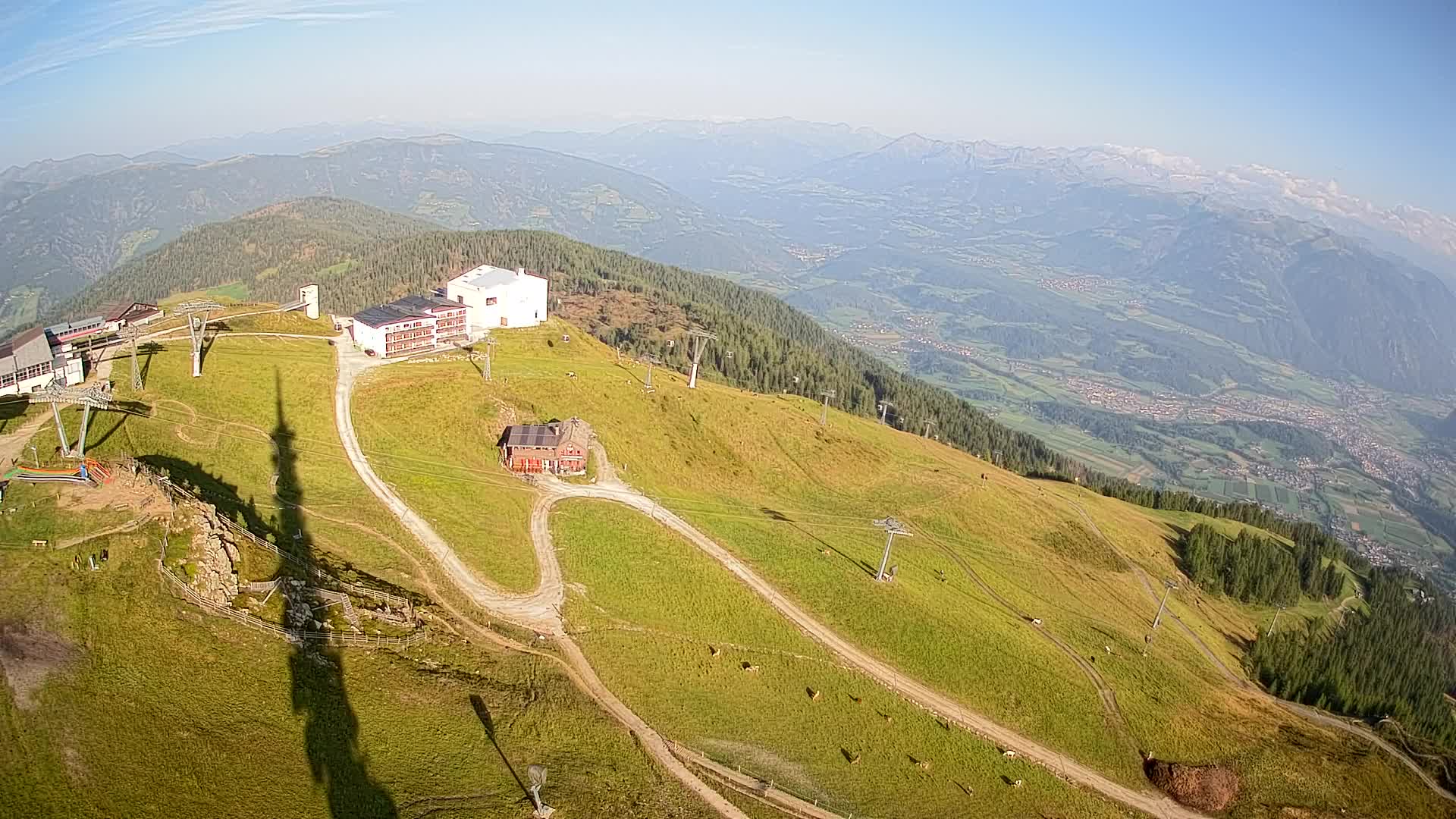 Station de ski Kronplatz sommet | vue sur Brunico