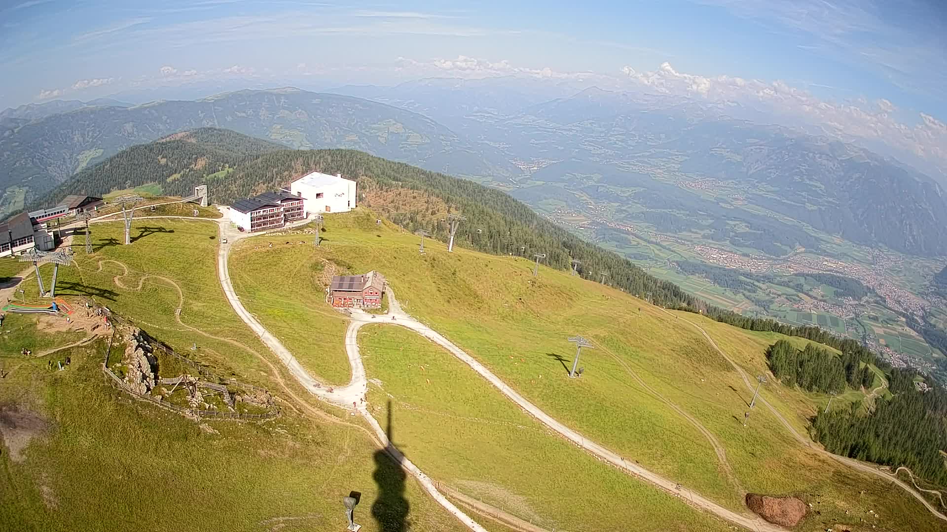 Station de ski Kronplatz sommet | vue sur Brunico