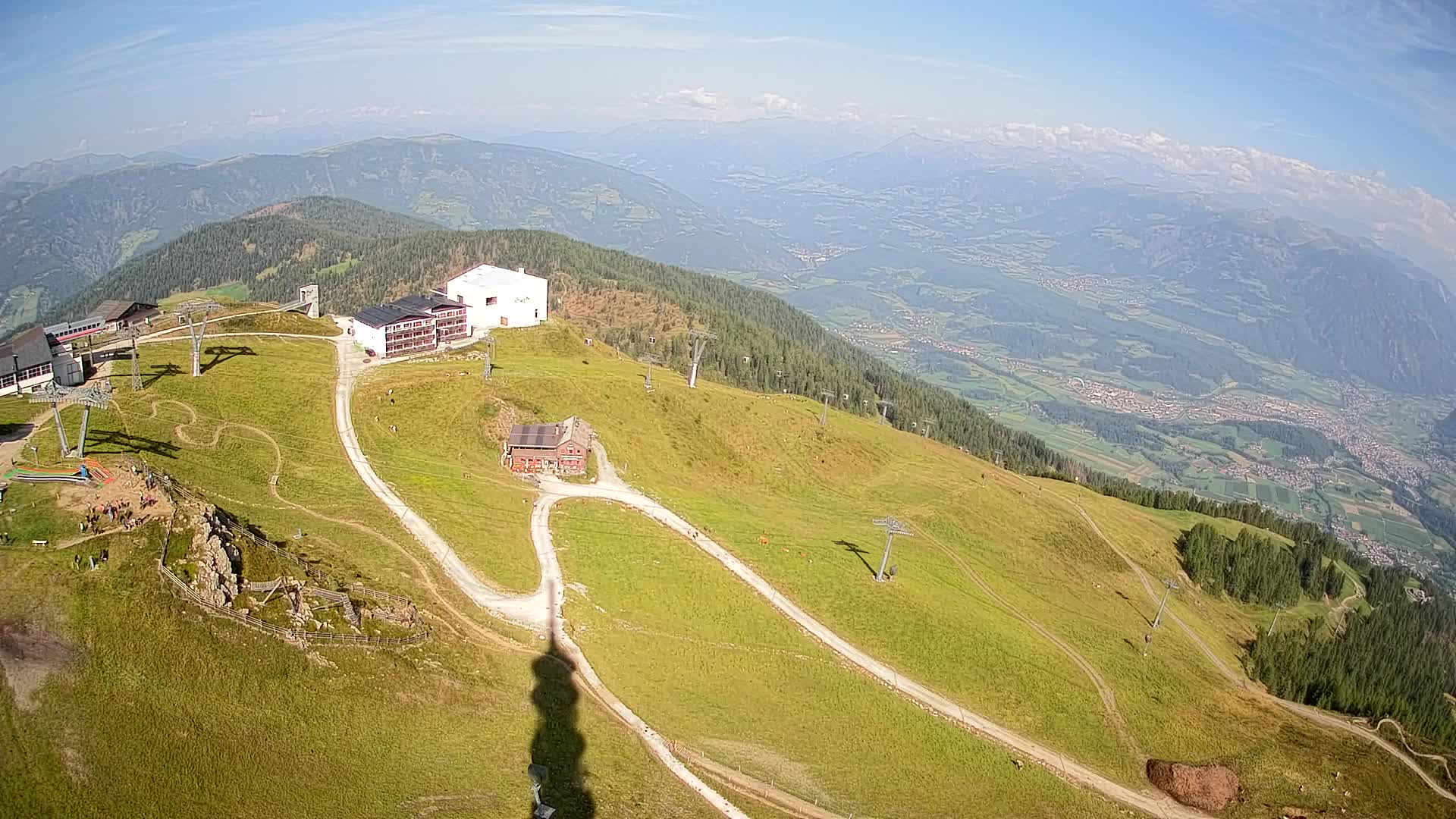 Station de ski Kronplatz sommet | vue sur Brunico