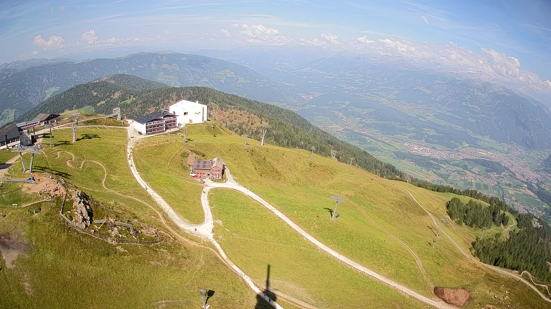 Station de ski Kronplatz sommet | vue sur Brunico