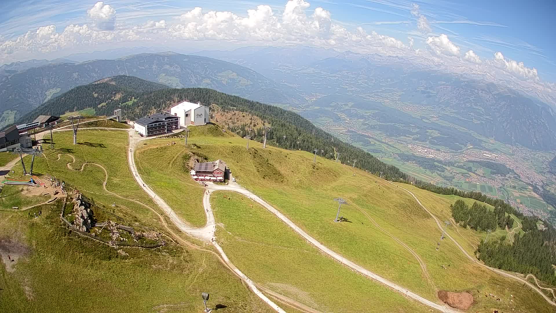 Kronplatz peak Ski resort | view to Bruneck