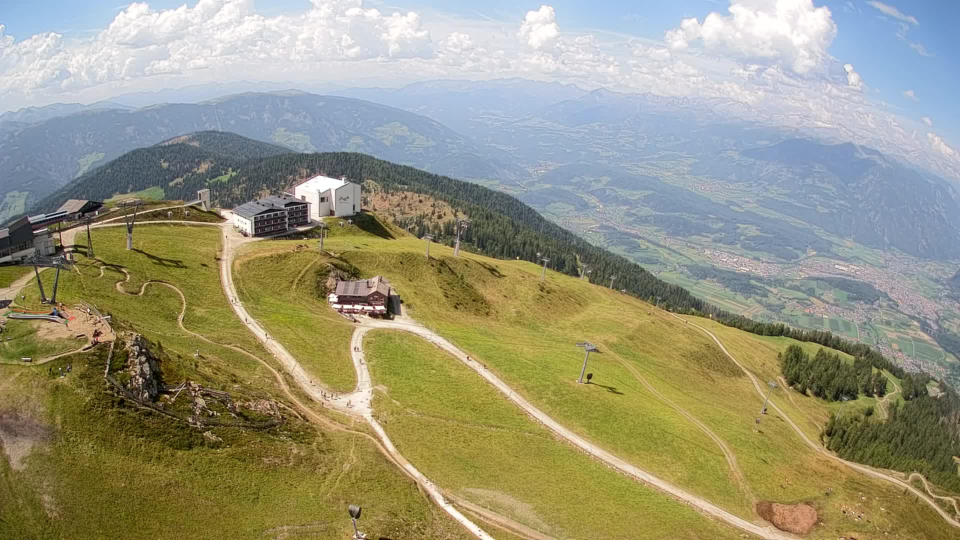 Kronplatz peak Ski resort | view to Bruneck