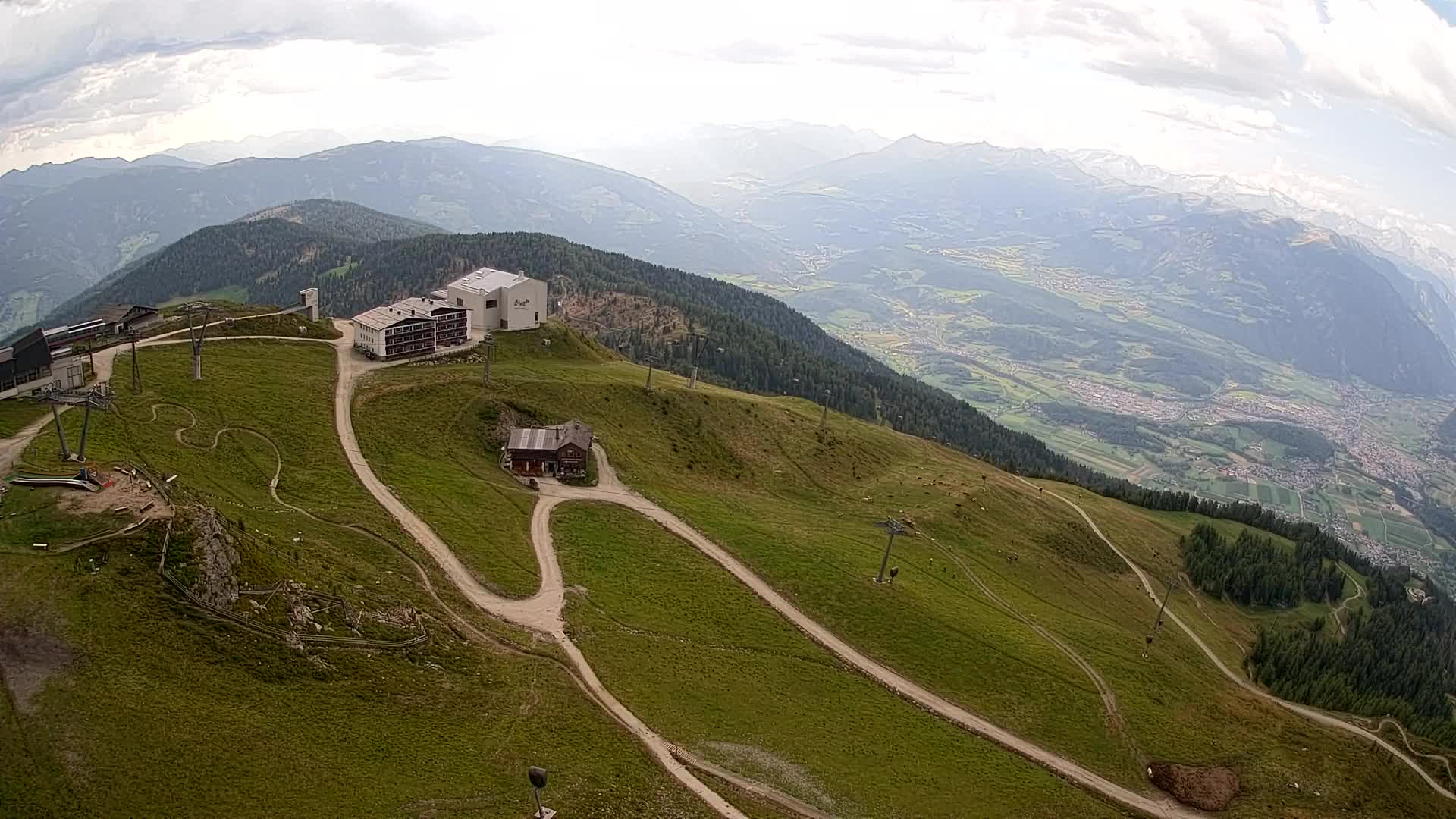 Smučišče Kronplatz – vrh | pogled na Bruneck