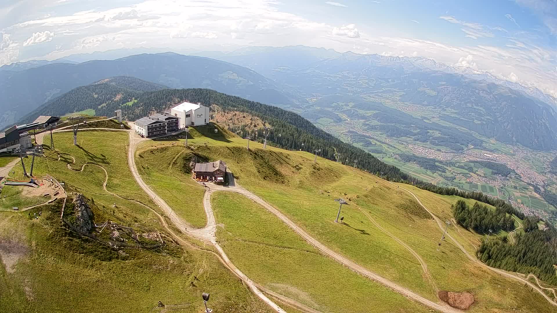 Kronplatz peak Ski resort | view to Bruneck