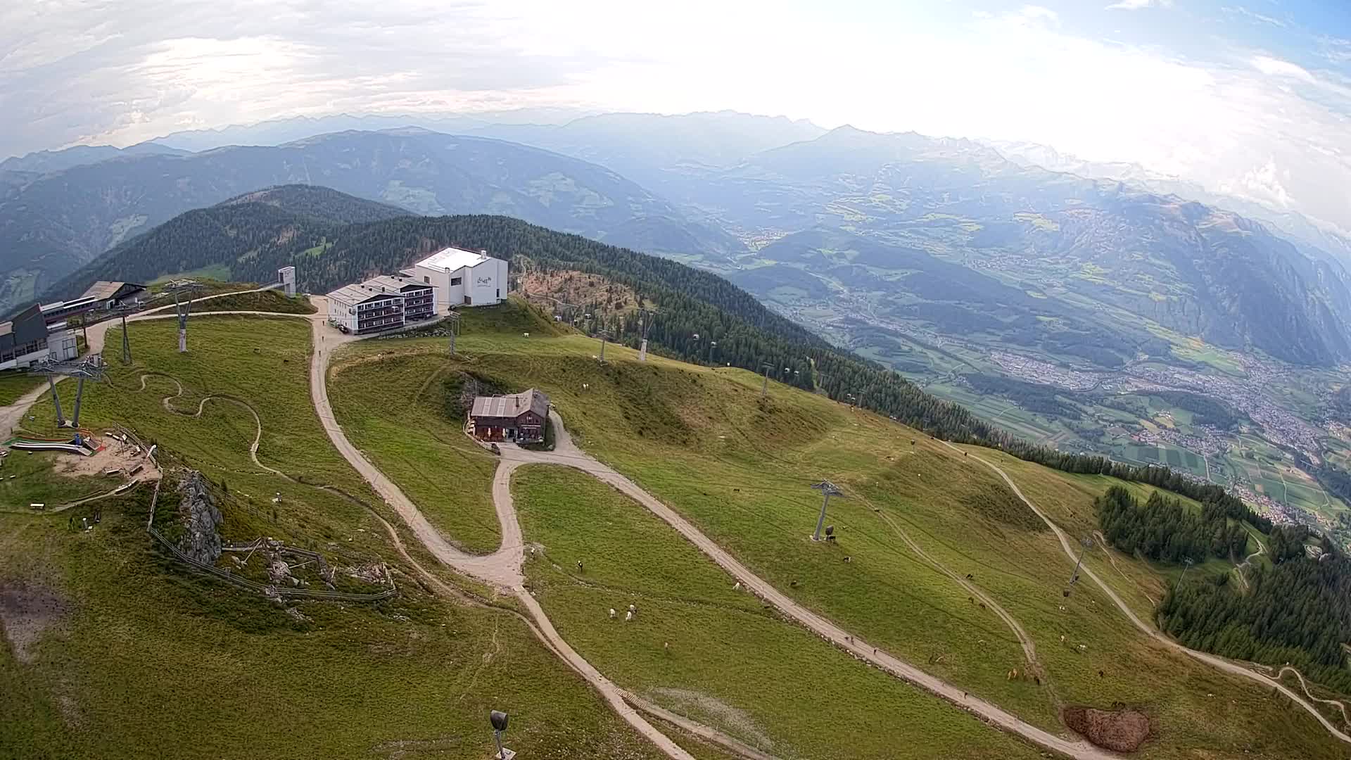Kronplatz peak Ski resort | view to Bruneck