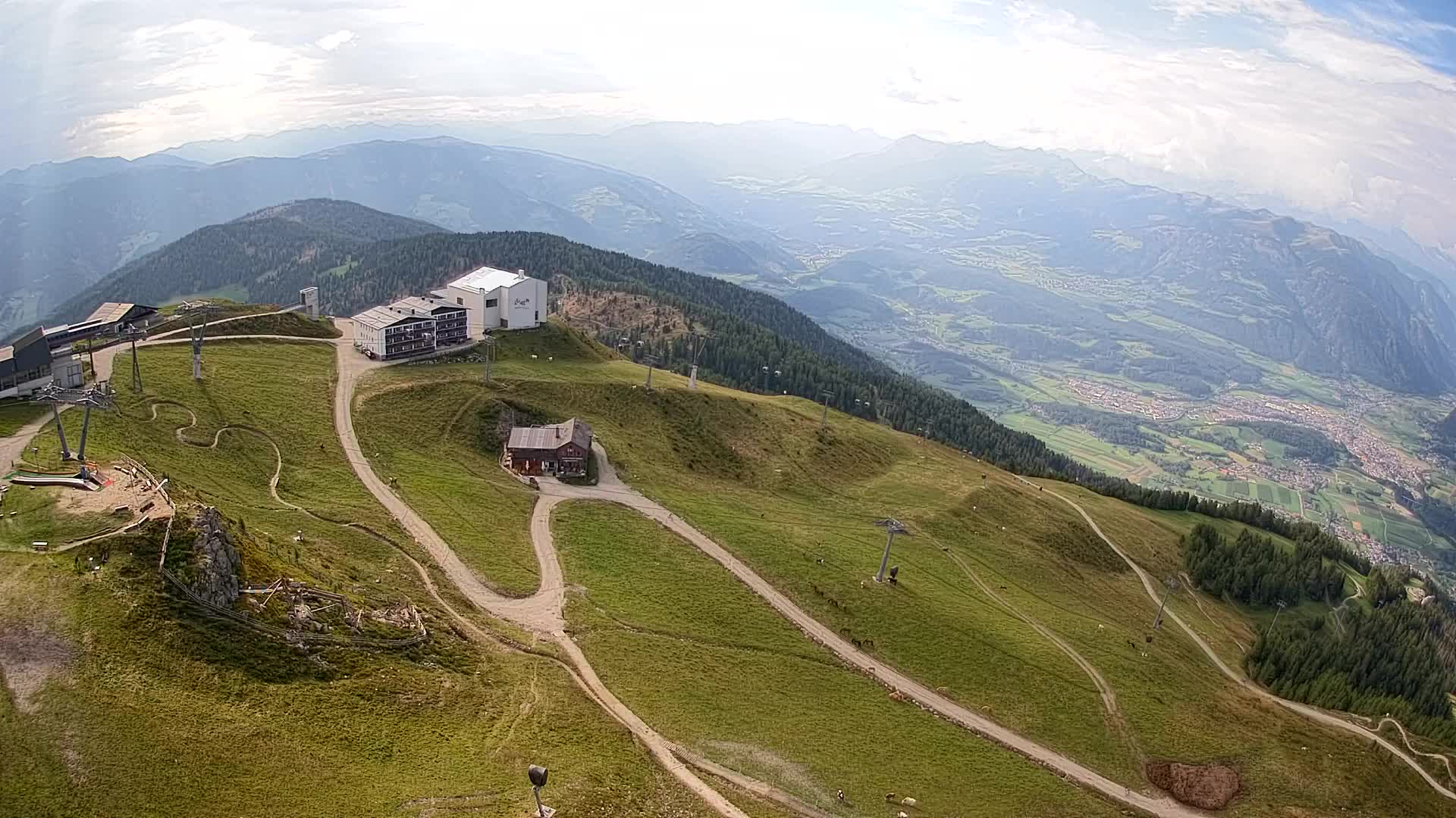 Kronplatz peak Ski resort | view to Bruneck