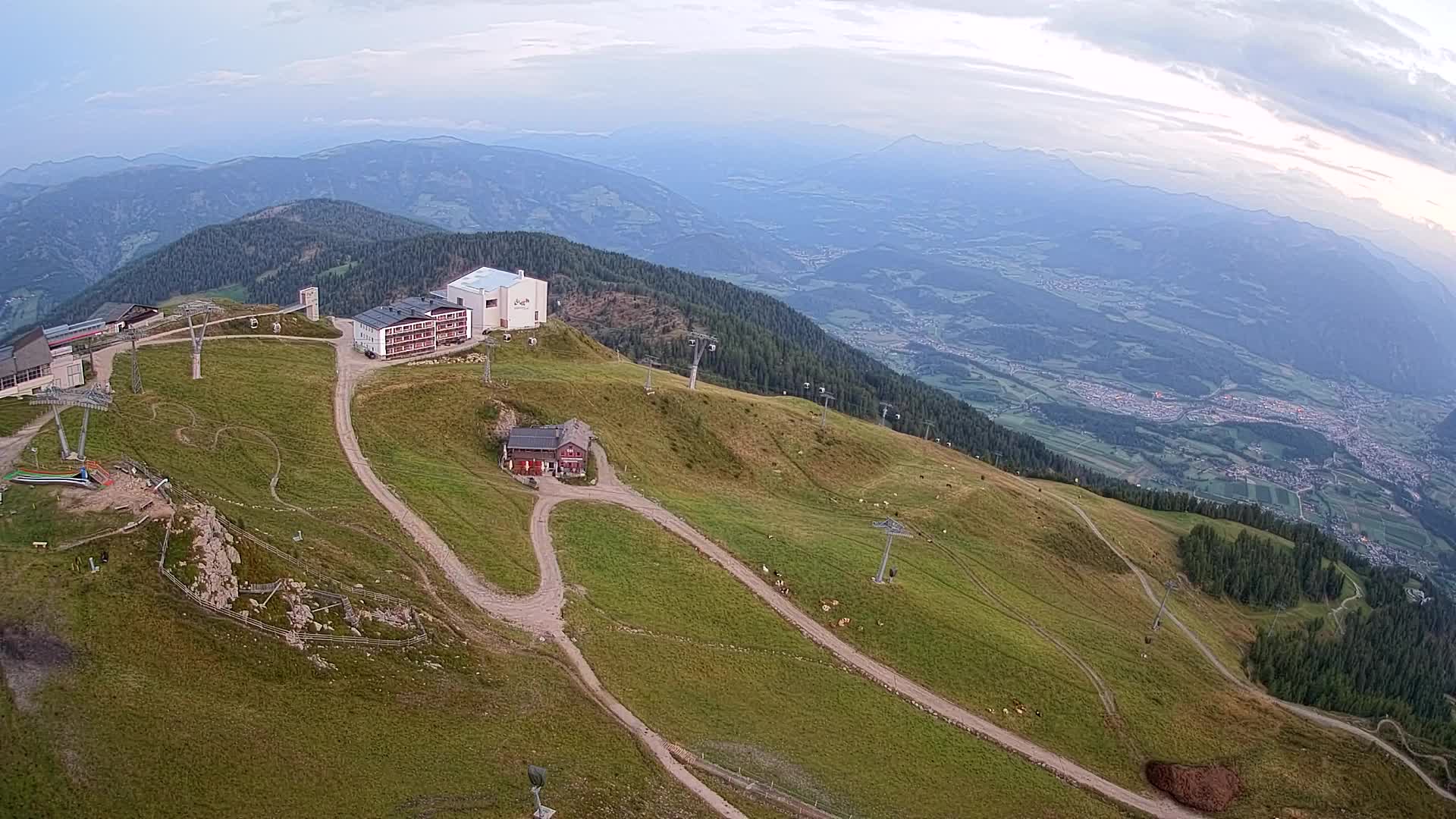 Kronplatz peak Ski resort | view to Bruneck