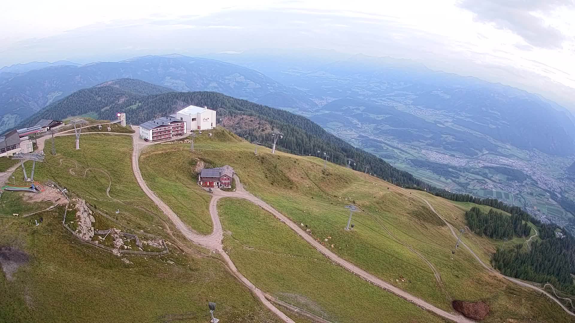 Kronplatz peak Ski resort | view to Bruneck