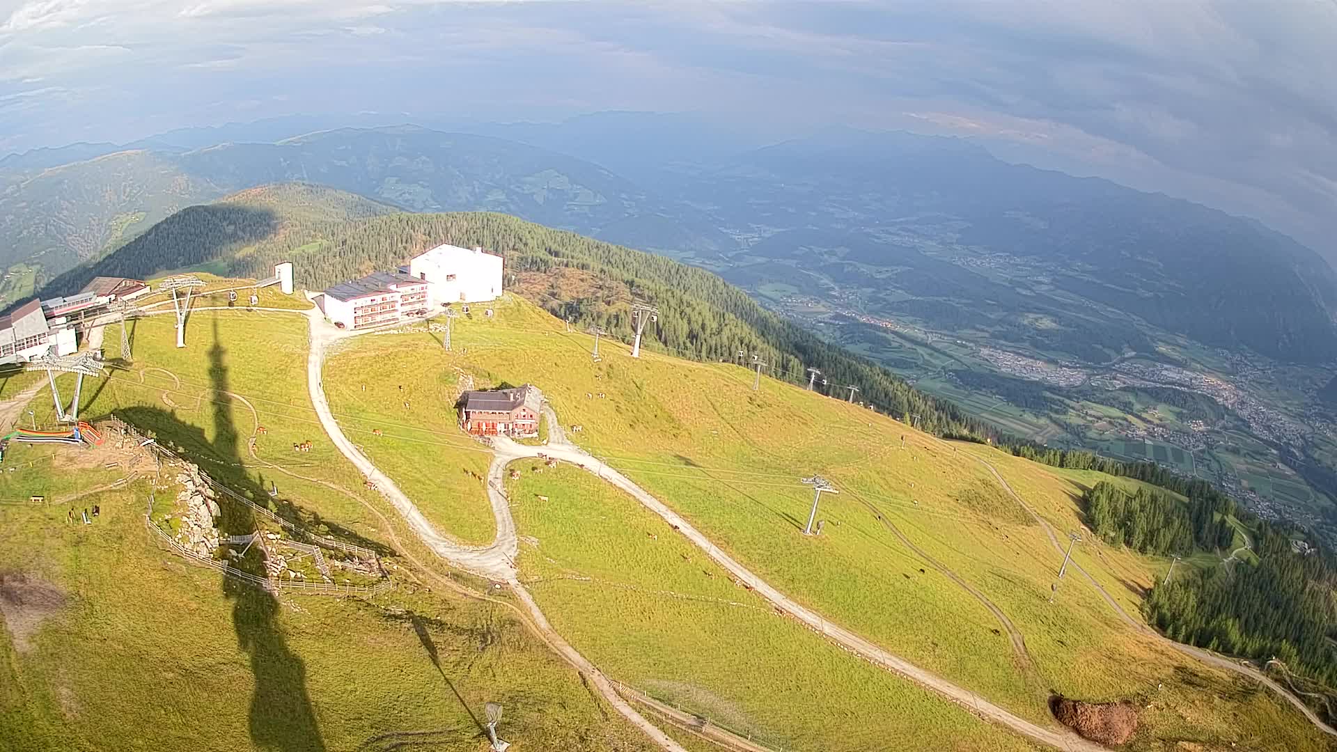 Stazione sciistica di Plan de Corones | vista su Brunico