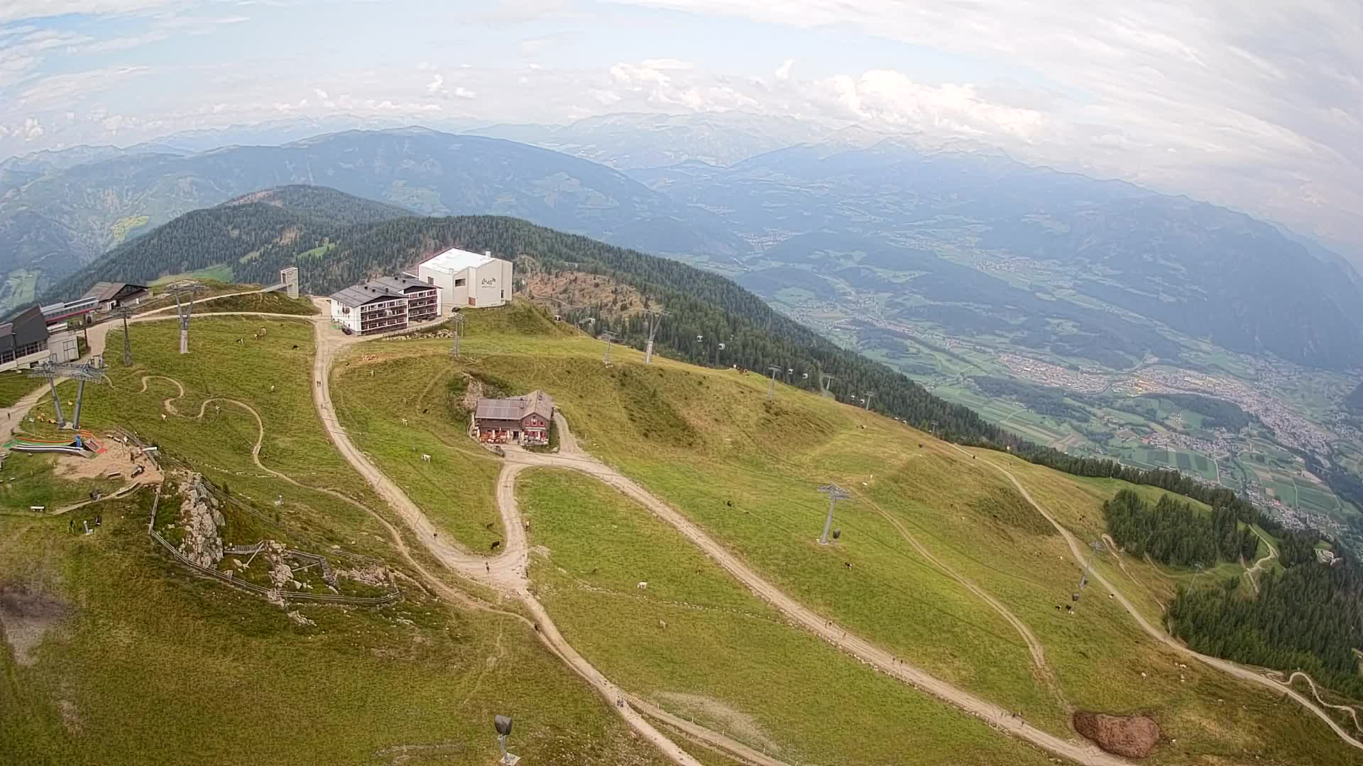 Smučišče Kronplatz – vrh | pogled na Bruneck