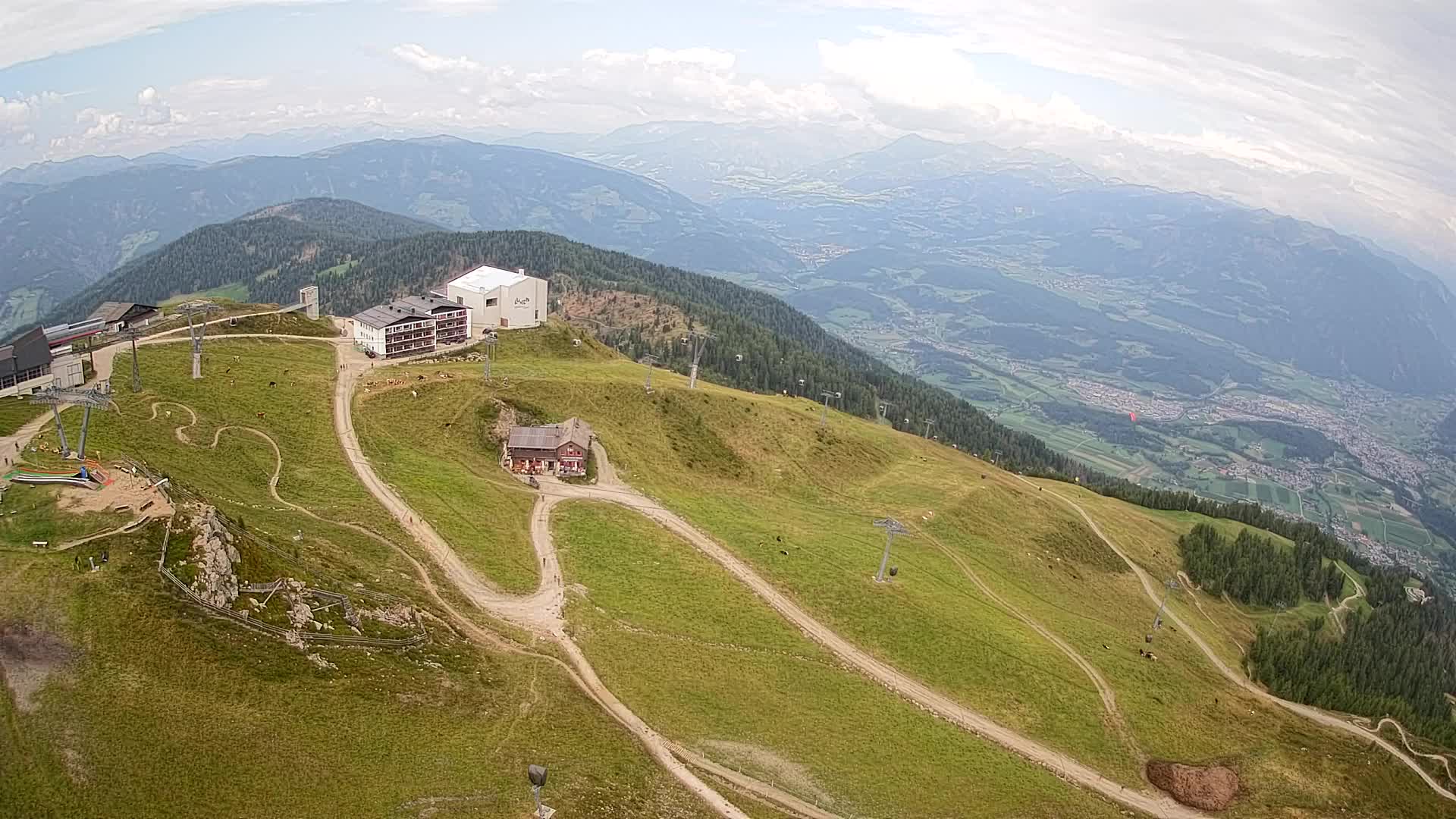 Smučišče Kronplatz – vrh | pogled na Bruneck