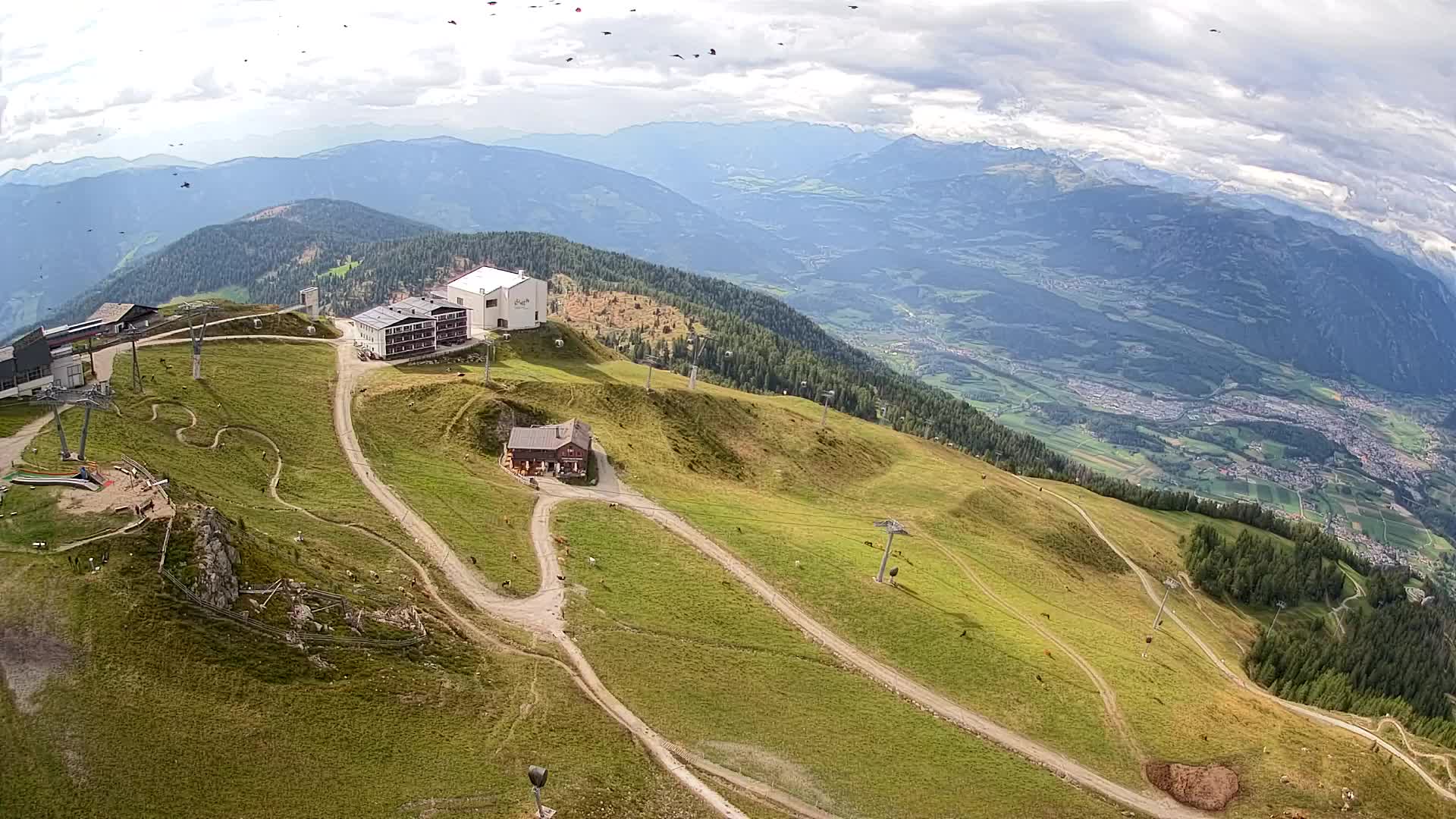 Stazione sciistica di Plan de Corones | vista su Brunico